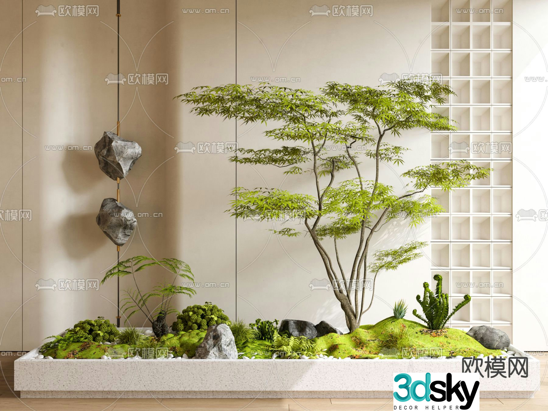 Plant landscape landscaping landscape sketch 3d model
