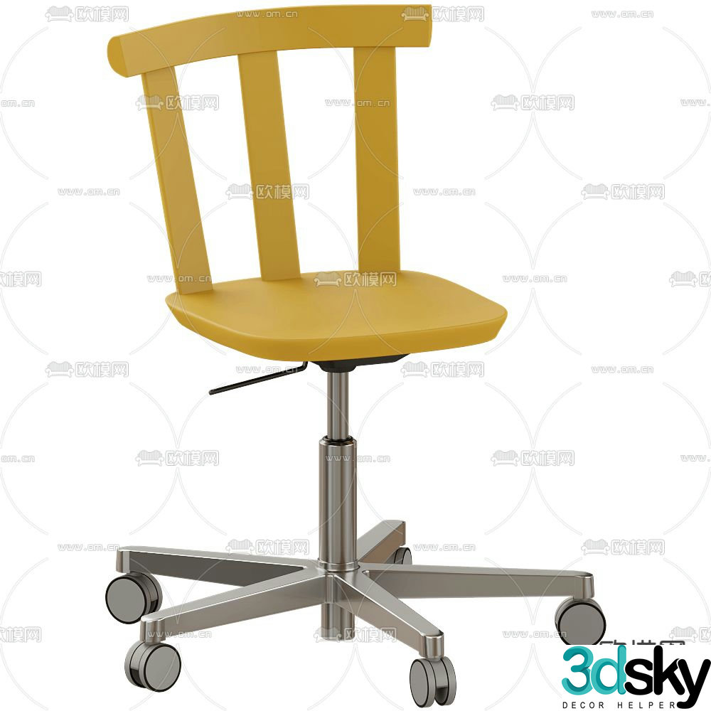 Stolab office chair swivel chair 3d model