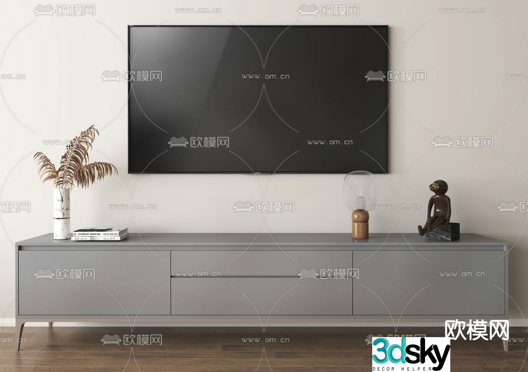 Modern TV cabinet 3d model