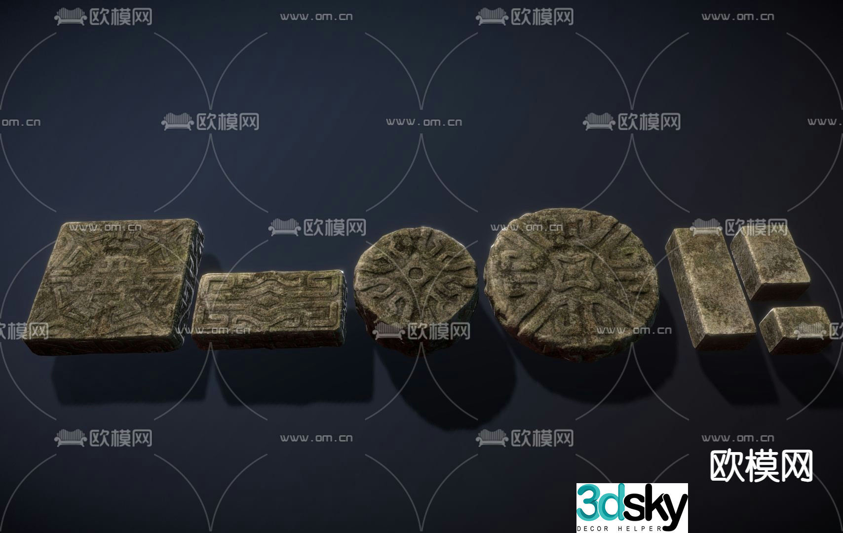 Landscape stone table Landscape stone table 3D model