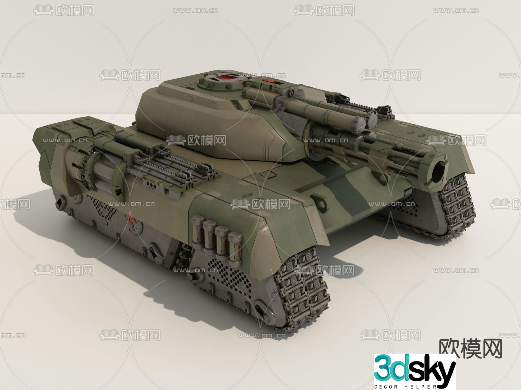 military tank armored vehicle 3d model