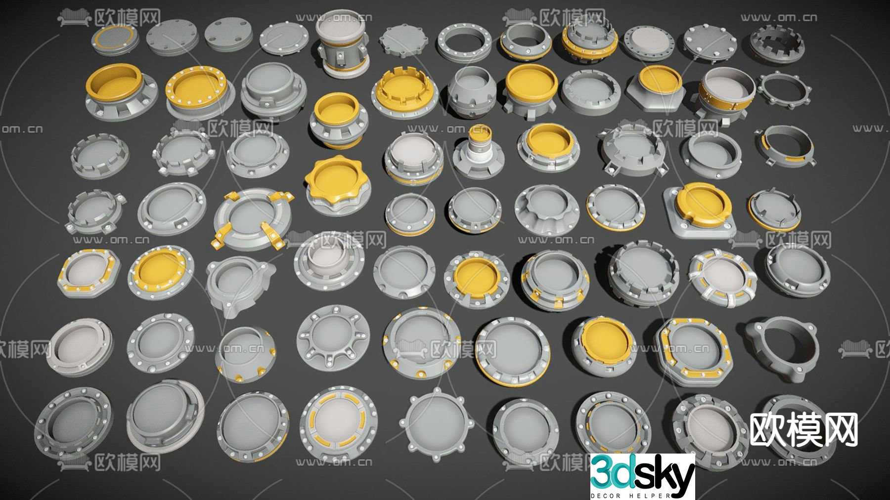 Hardware industrial equipment 3d model