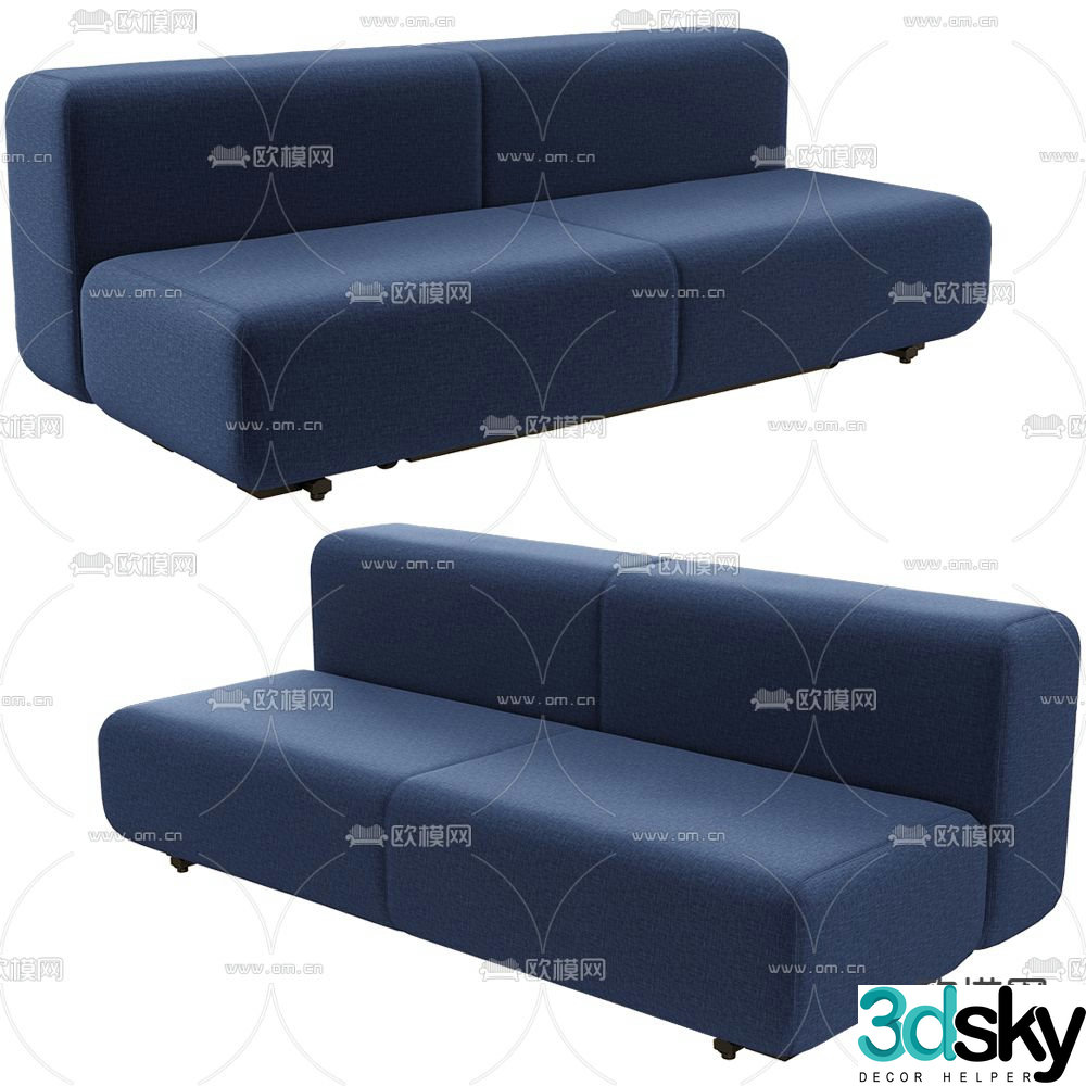 Prostoria loveseat 3d model