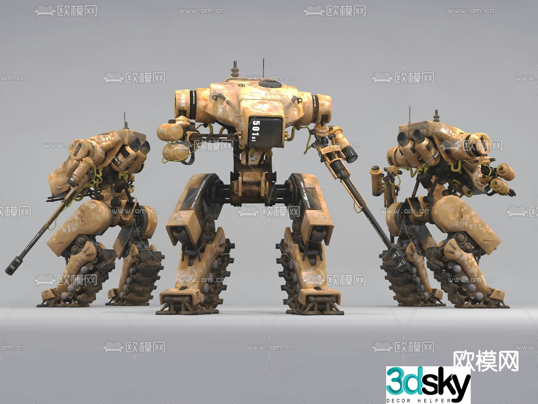 war robot 3d model