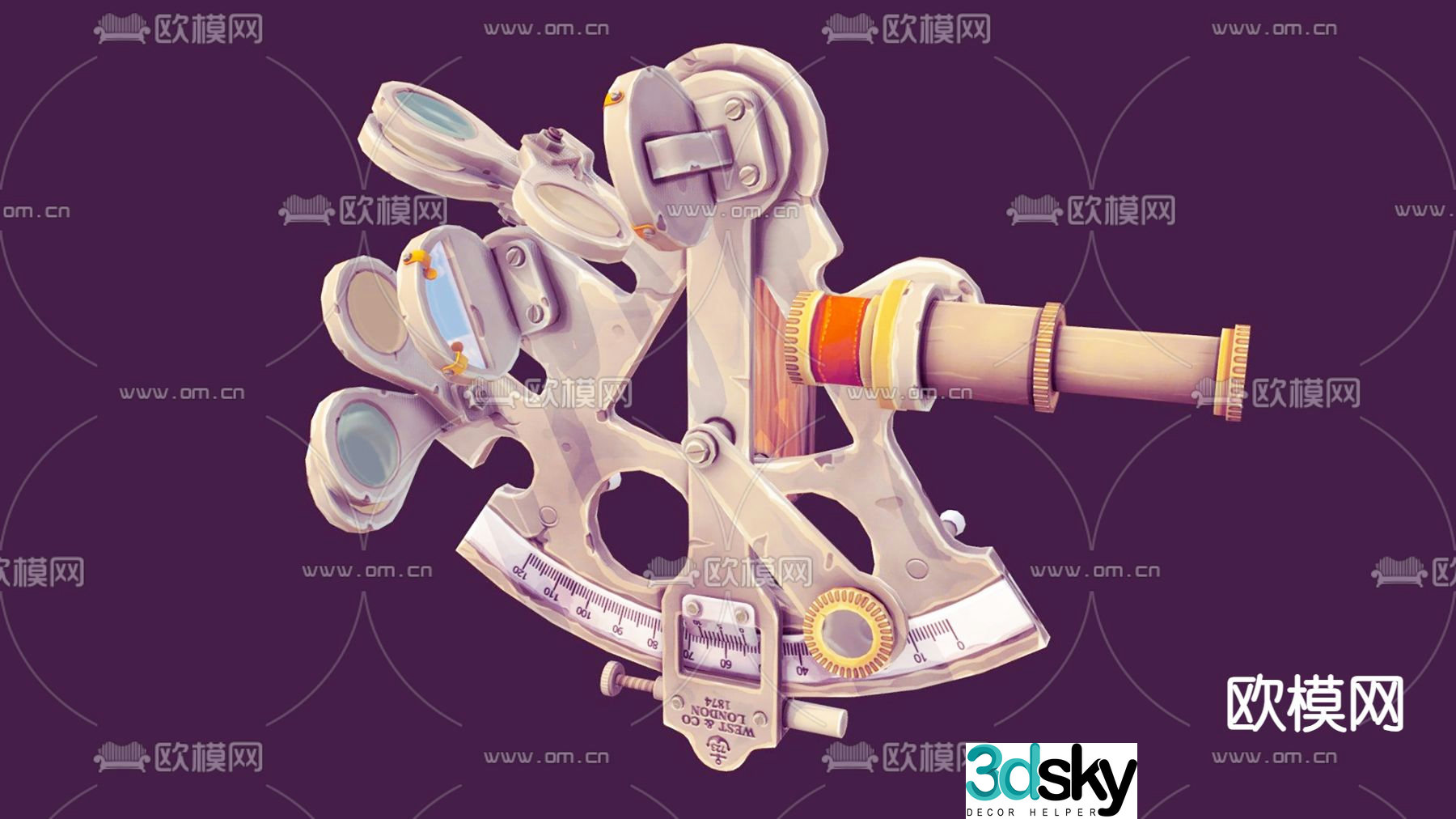 Navigation instrument detector 3d model