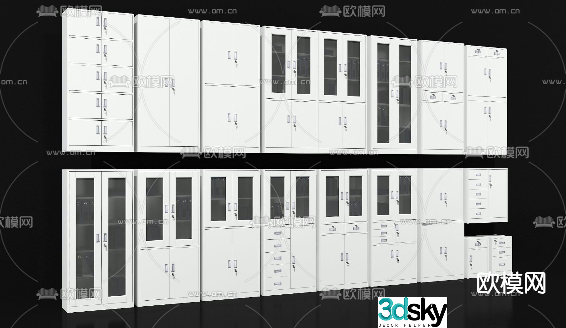 Office file cabinet file cabinet 3d model