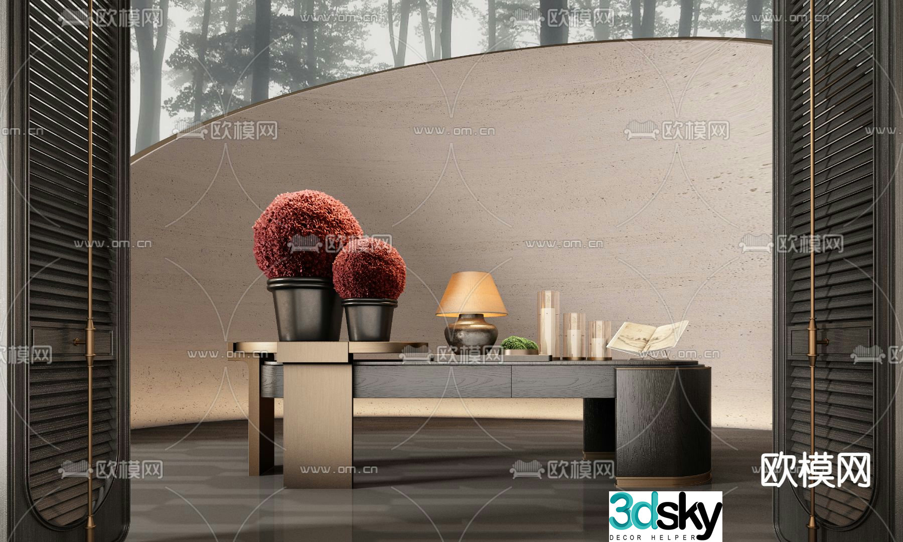 CCD light luxury viewing platform 3D model