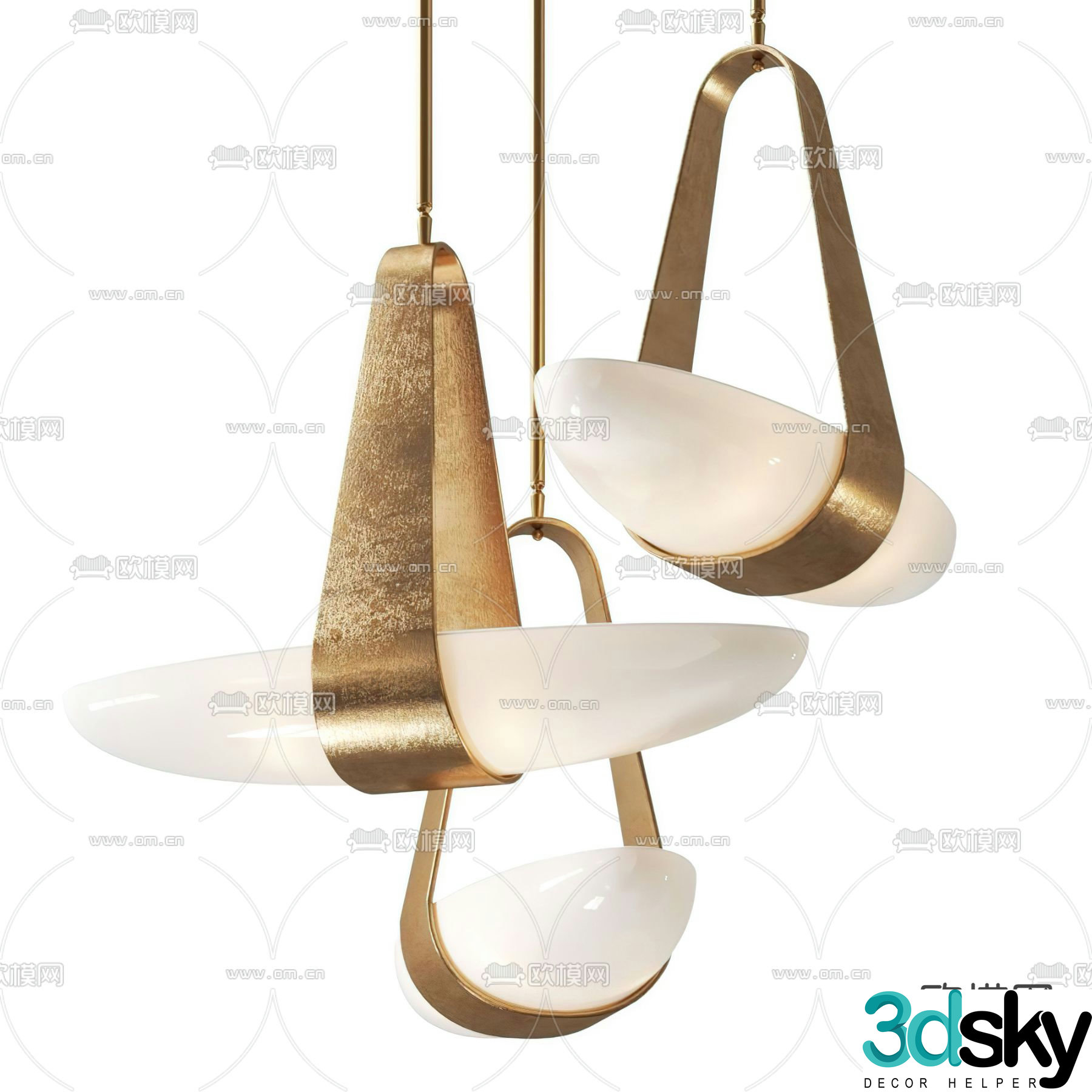 Chandelier Fashionable small chandelier 3d model
