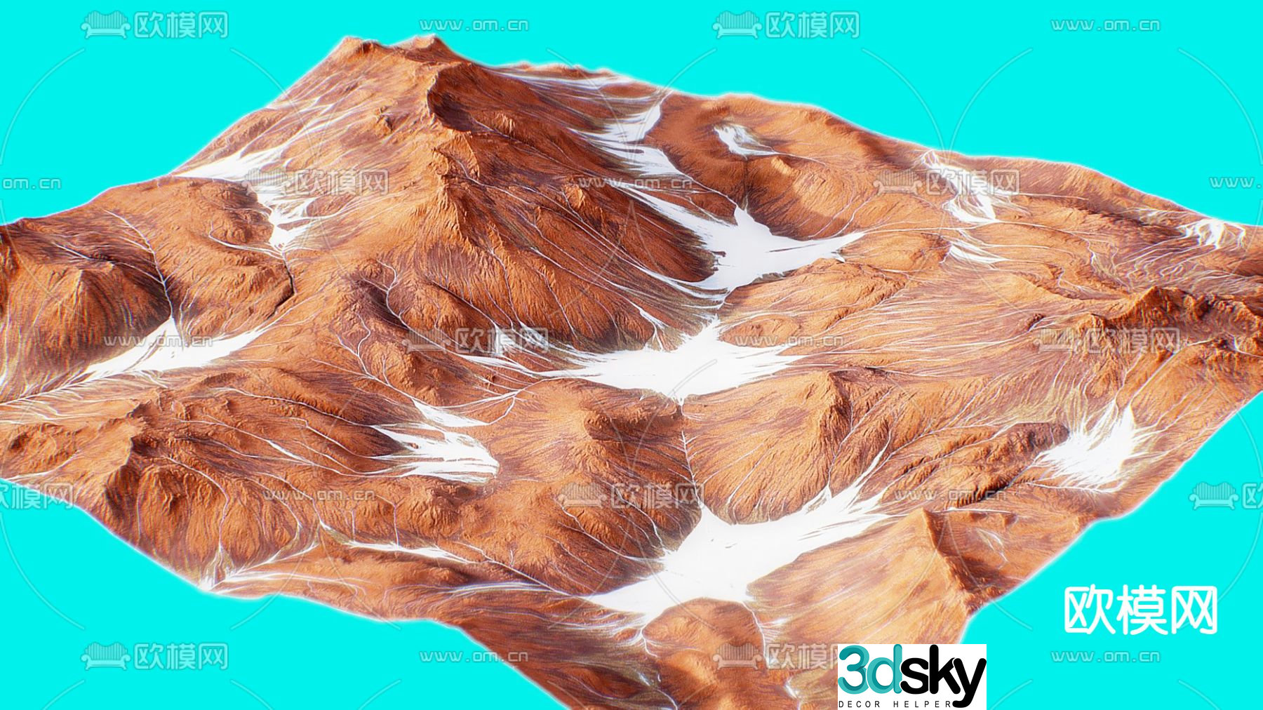 volcano mountain mountain 3d model