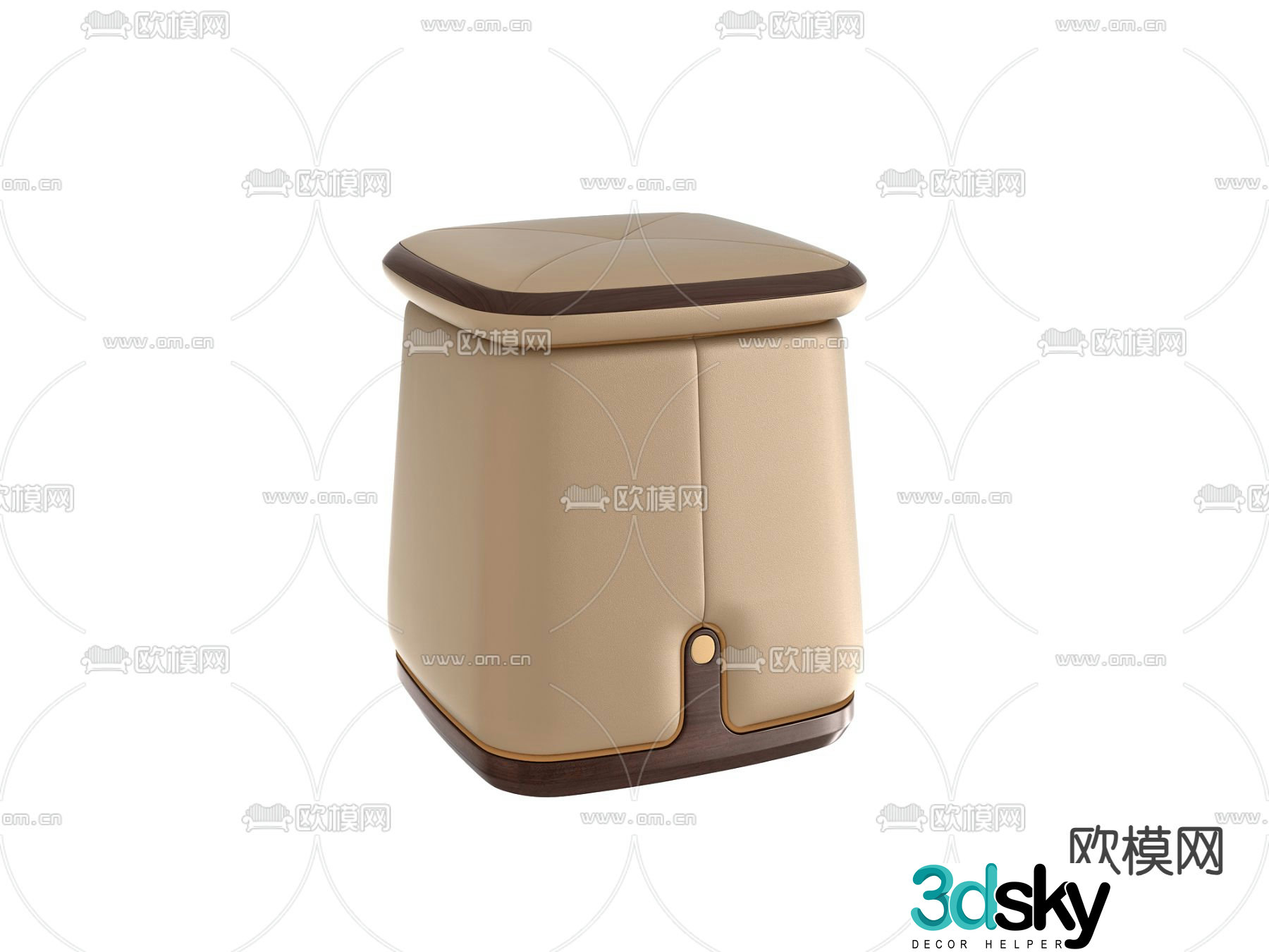 Stool Sofa Stool Low Stool 3D Model
