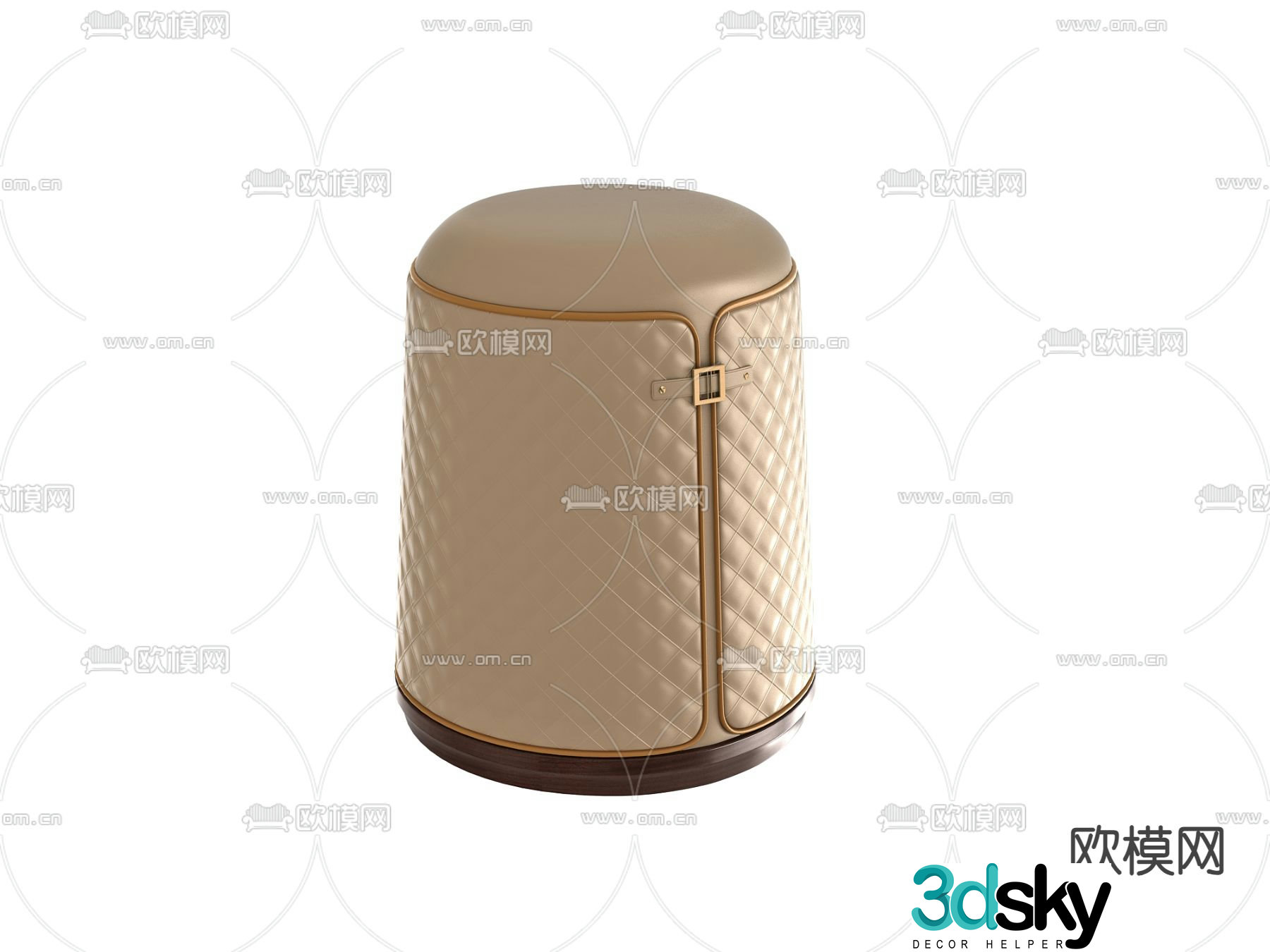Stool sofa stool makeup stool 3d model