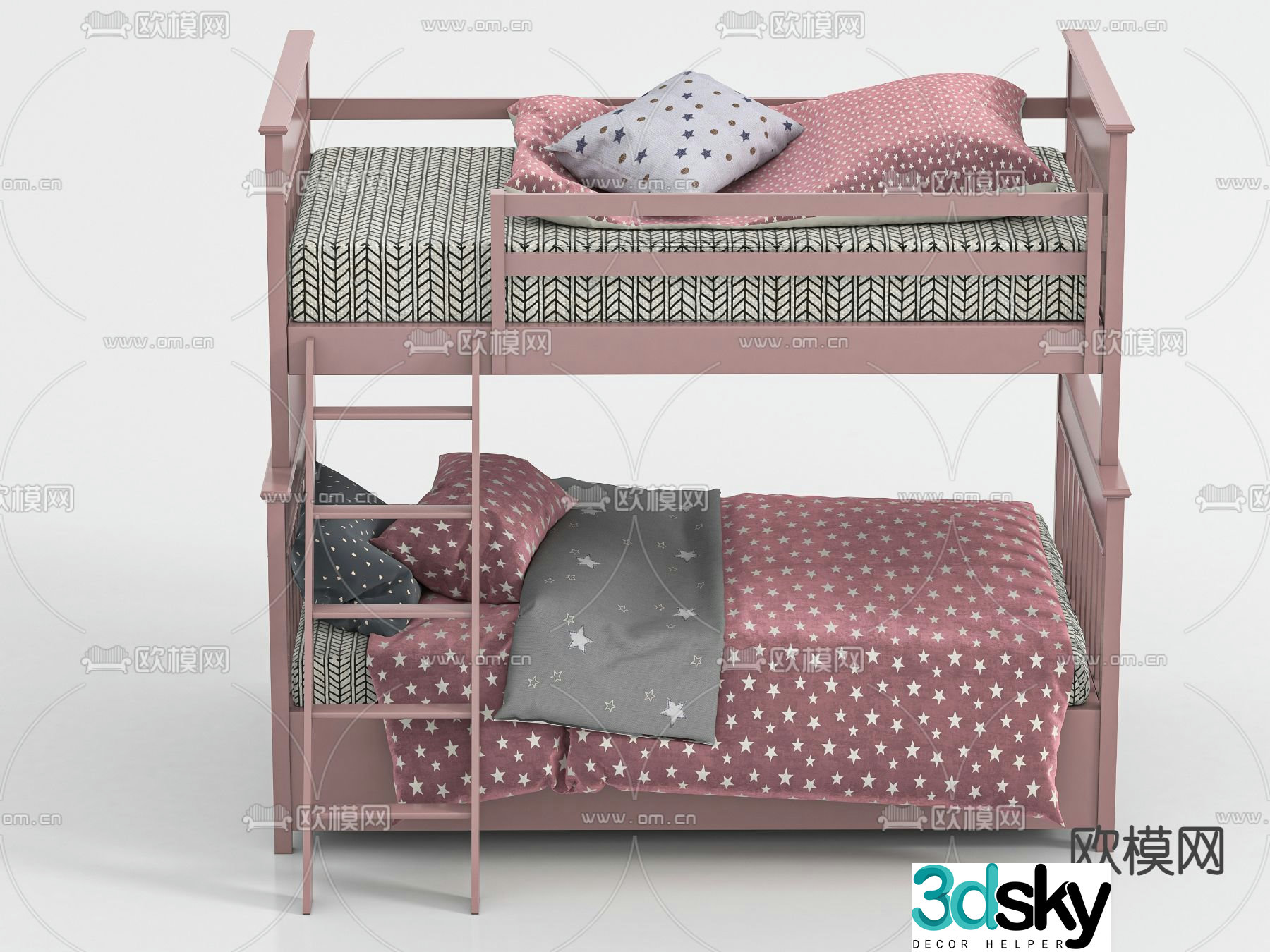 Bunk bed bunk bed 3d model