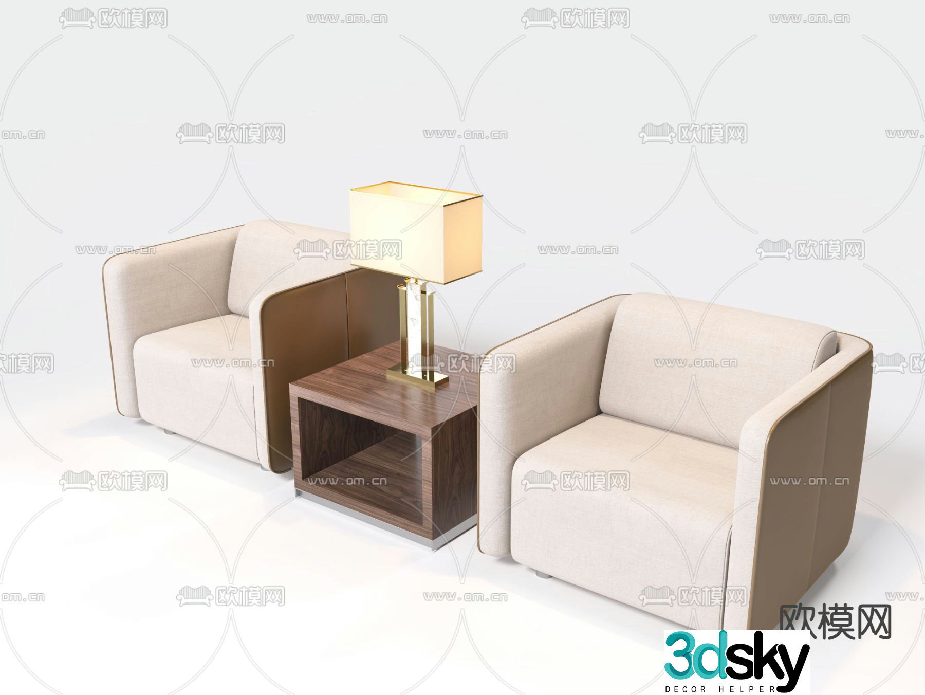 Office sofa VIP sofa 3d model