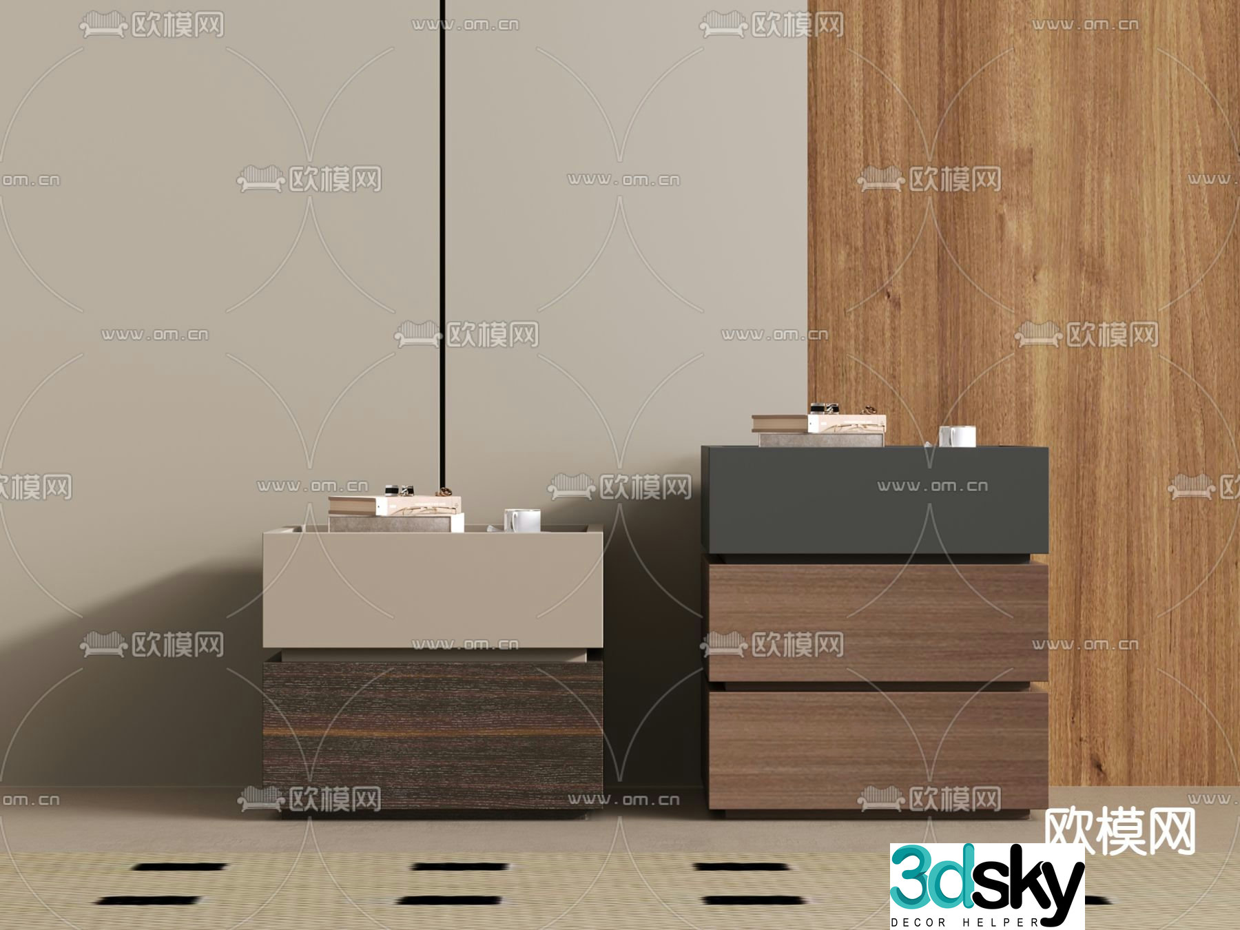 bedside table 3d model