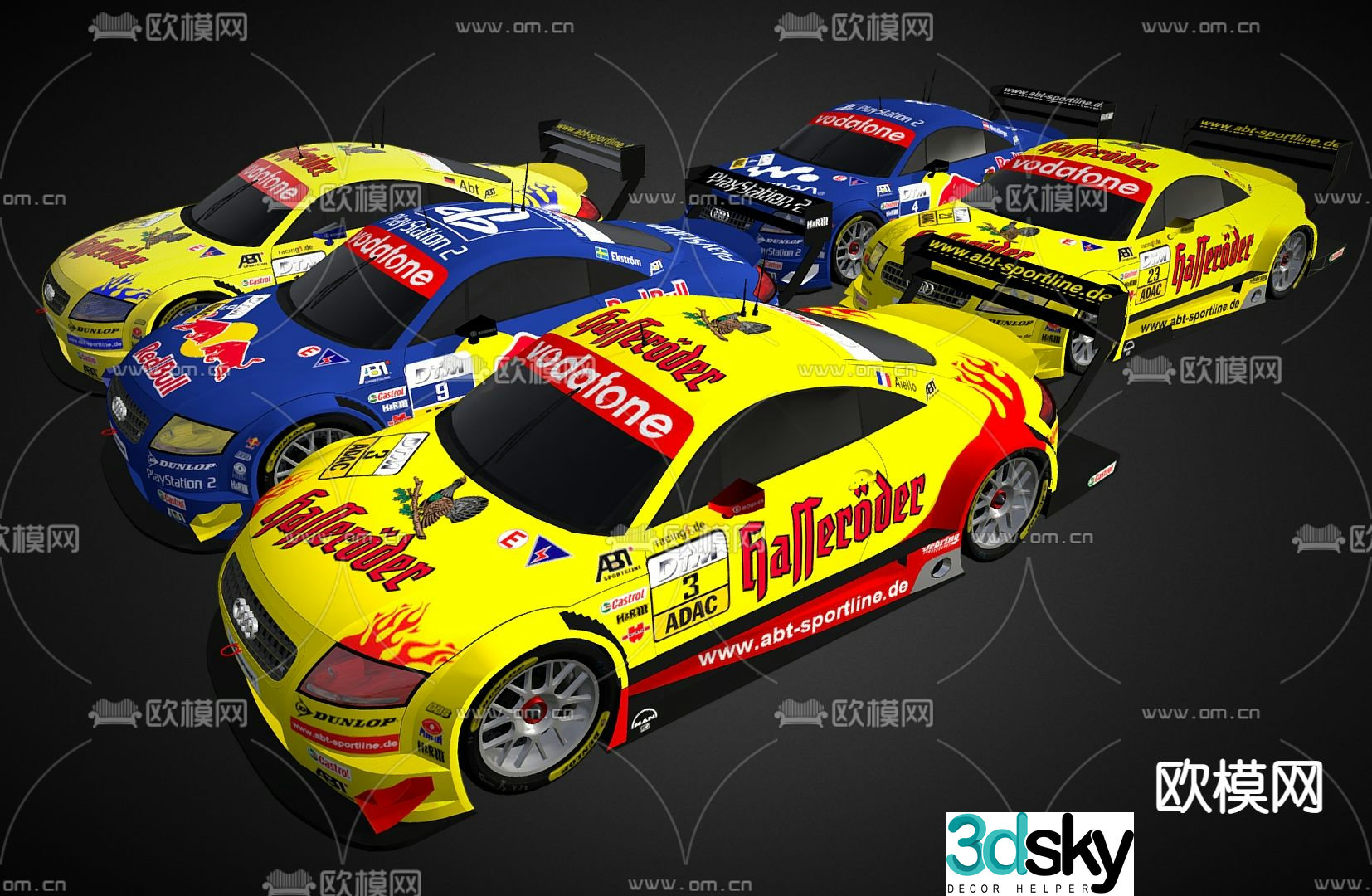 racing car 3d model