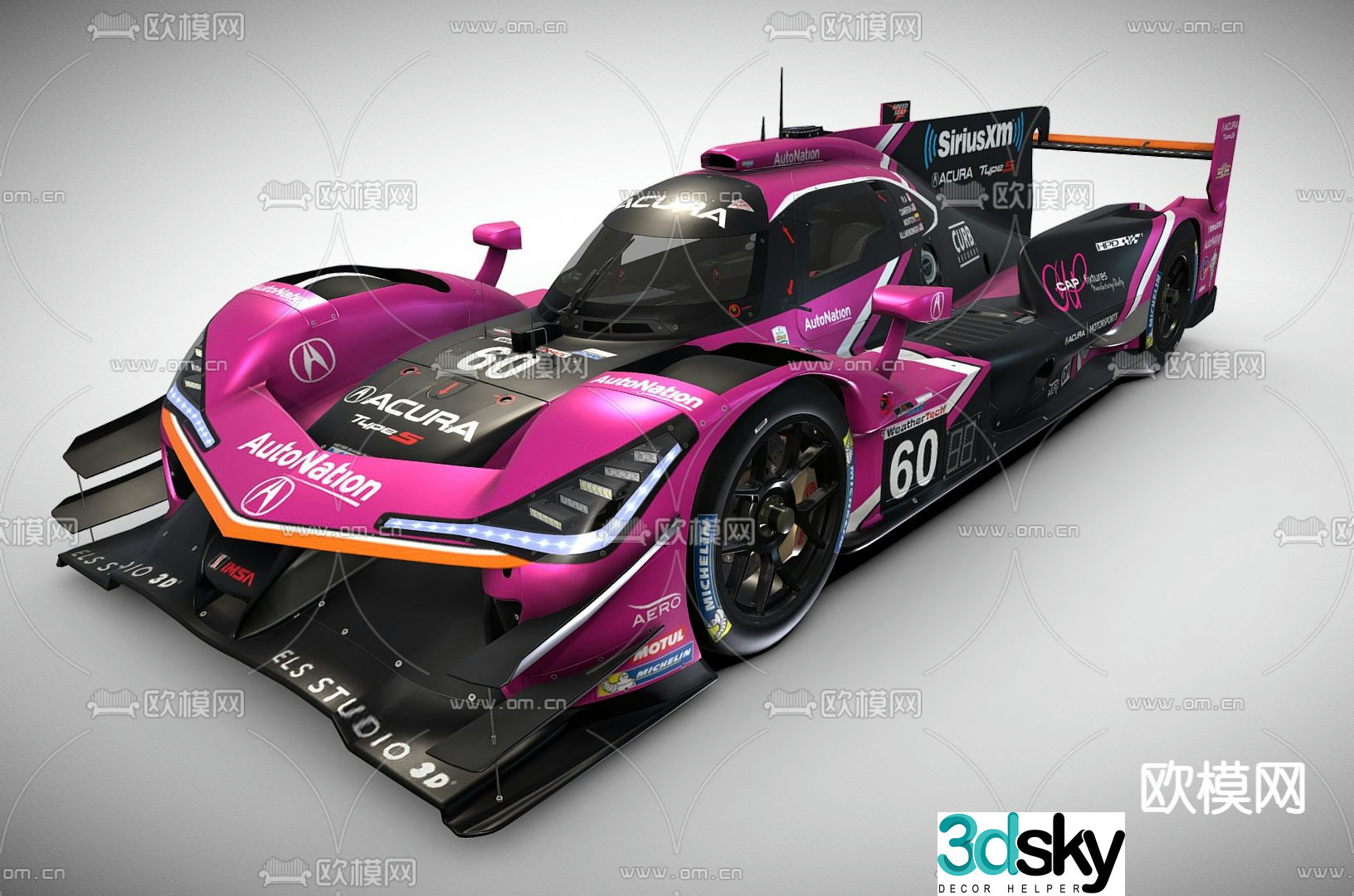 Sports car brokerage car cool racing car 3d model