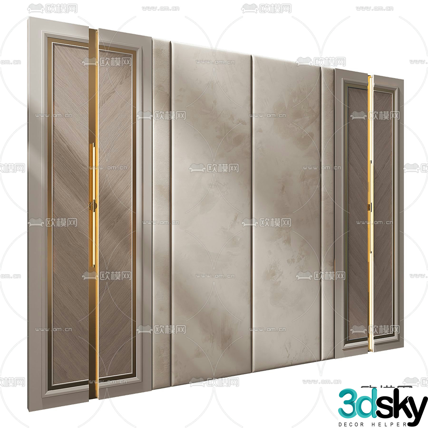 3d model of suede background