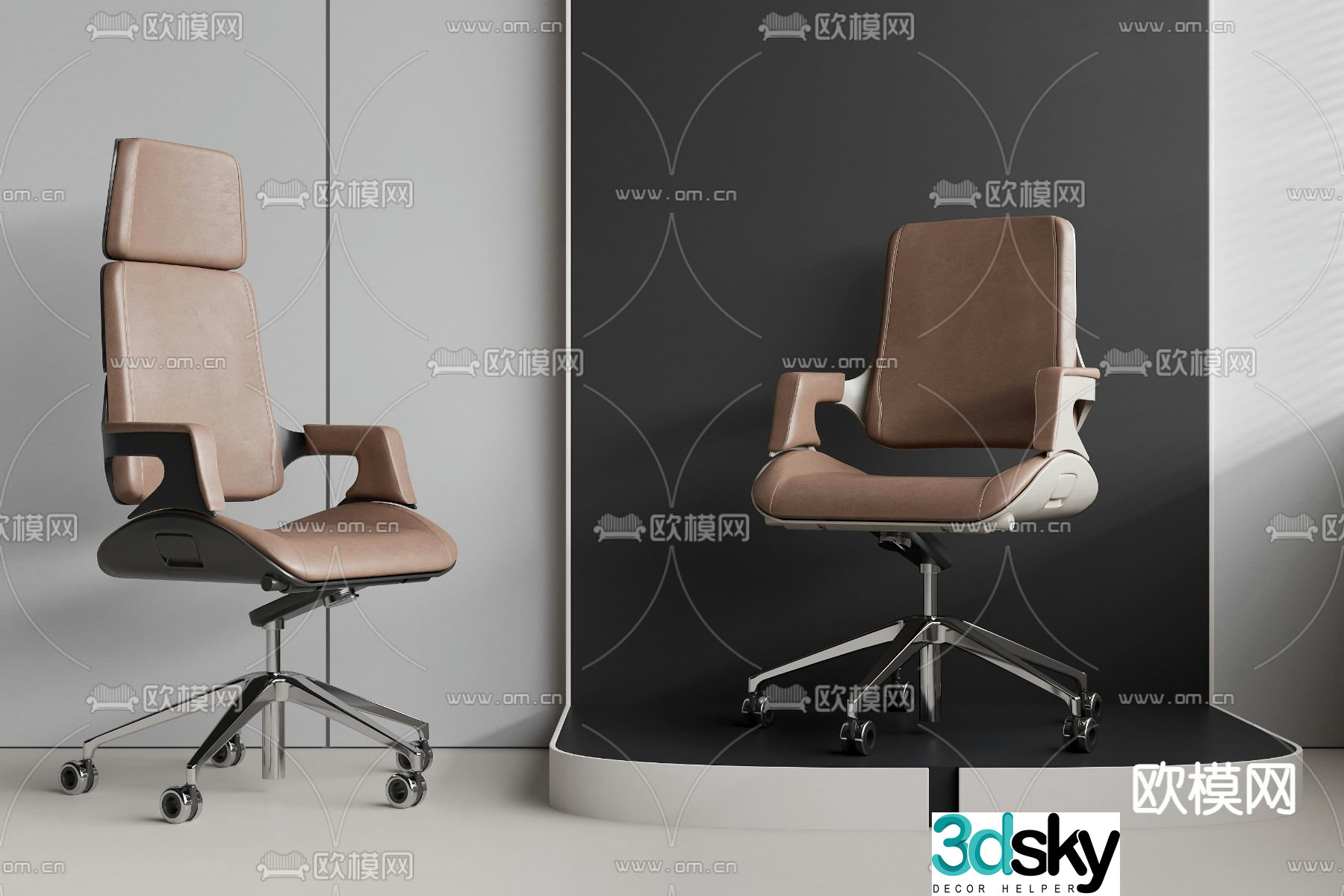 Office chair conference chair staff chair 3d model