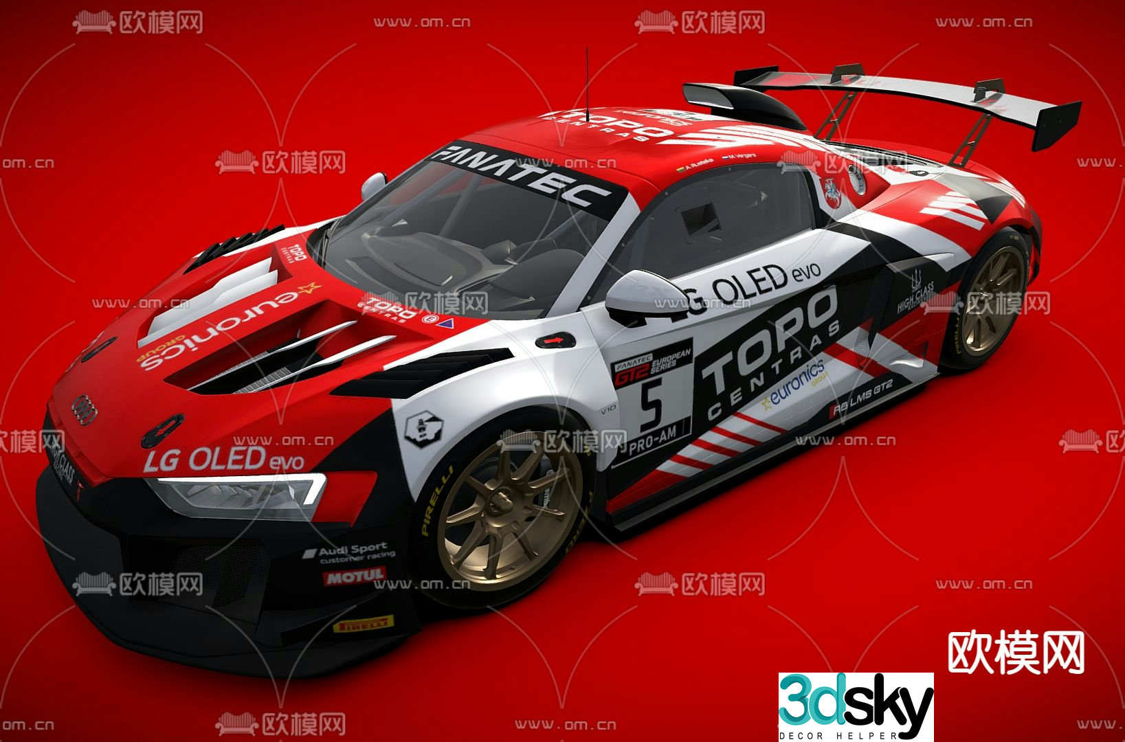 racing car 3d model