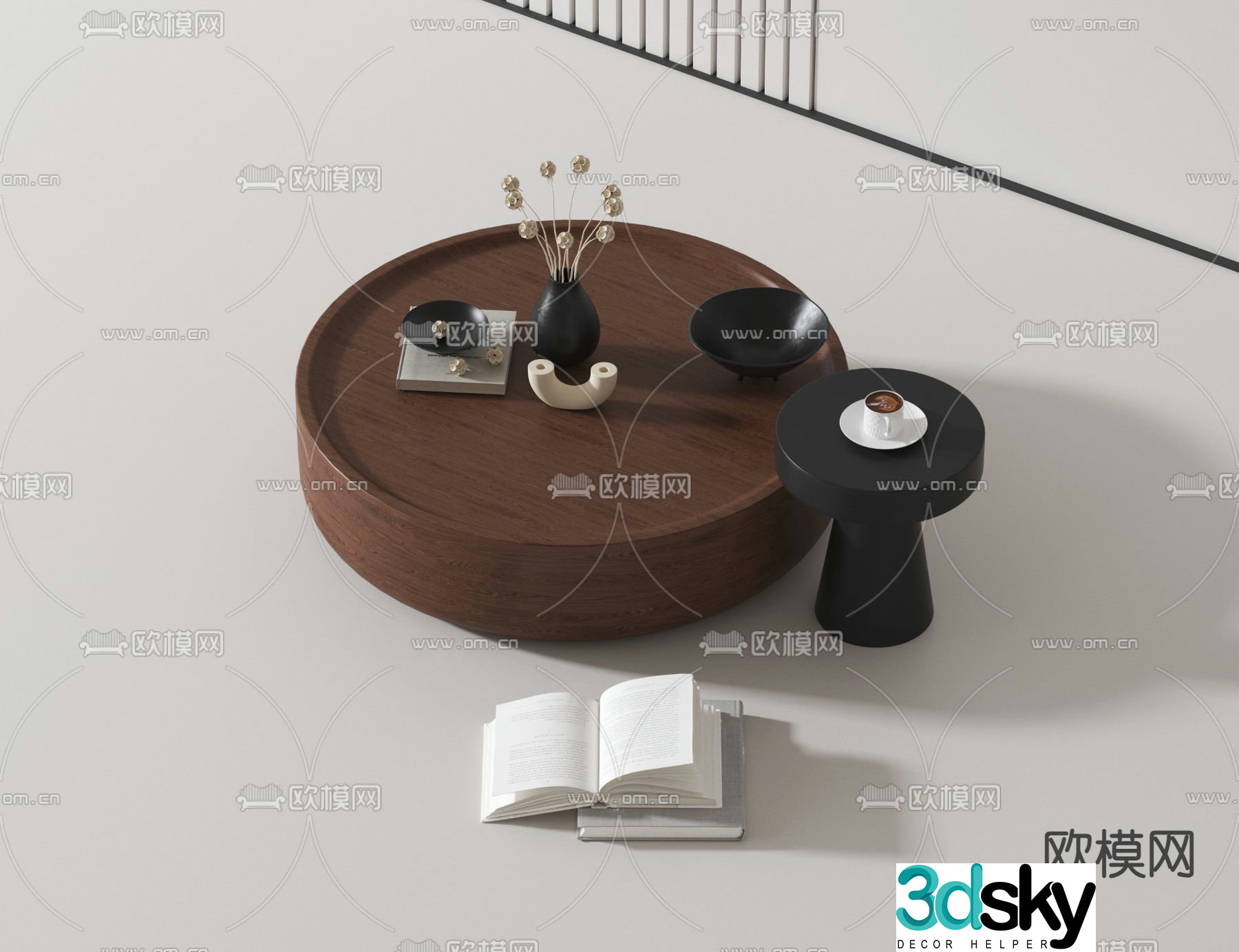 3D model of mother-in-law coffee table