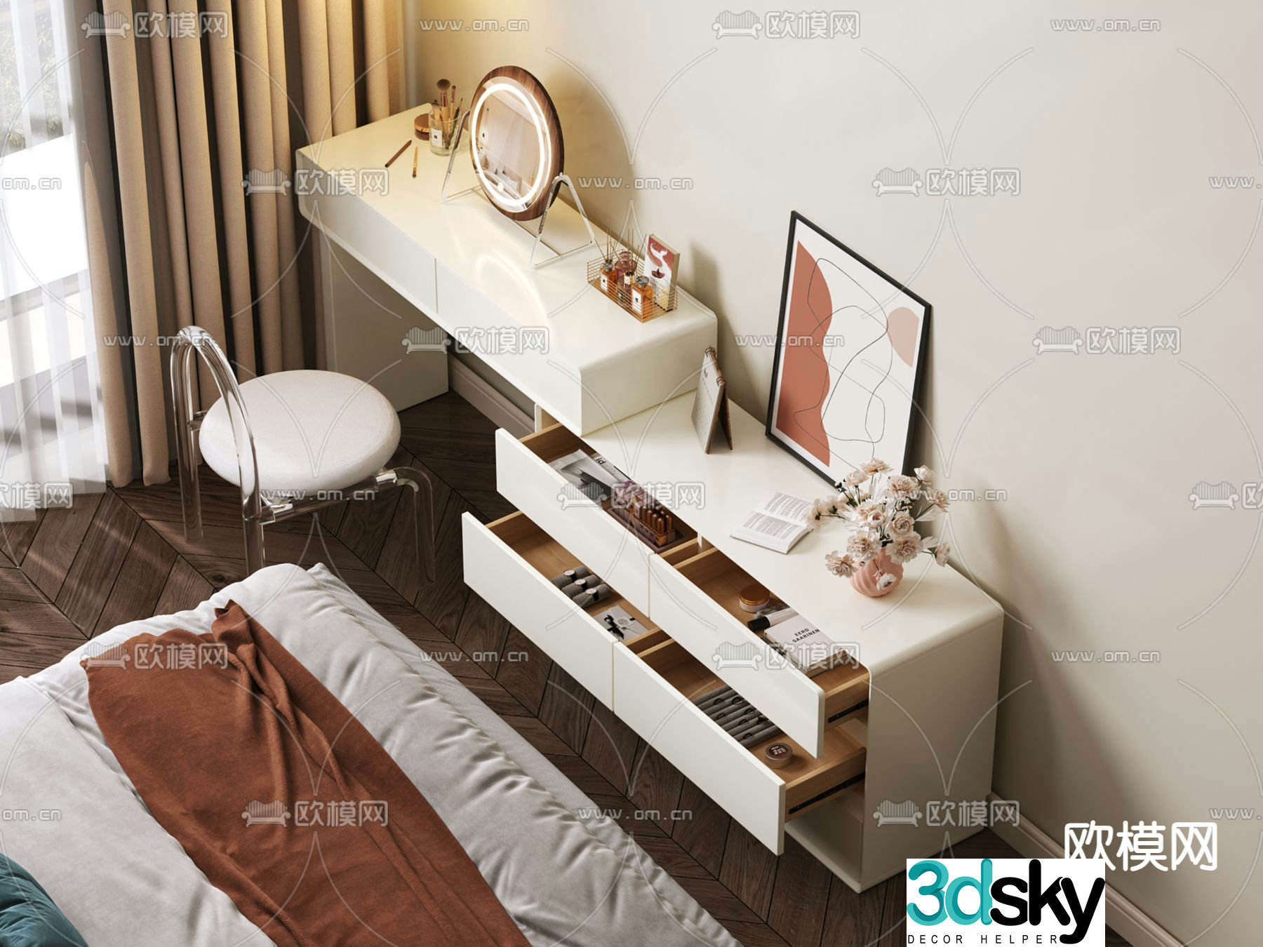 Dressing table dressing table 3d model