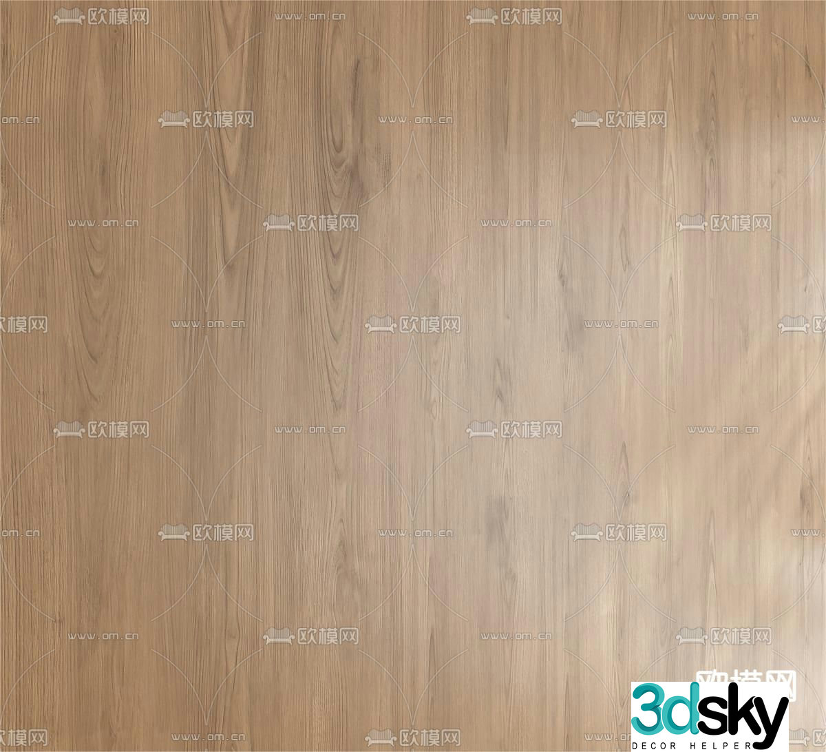 PBR wall panel wood veneer wood grain board 3d model