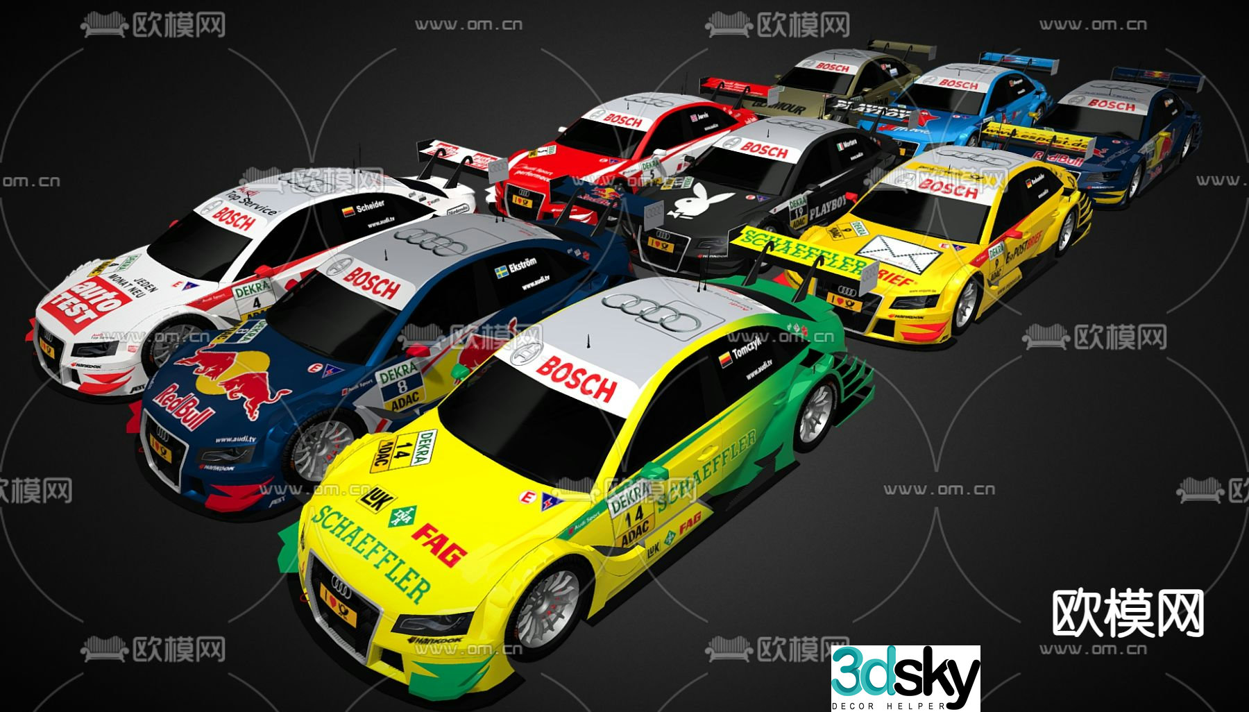 racing car 3d model