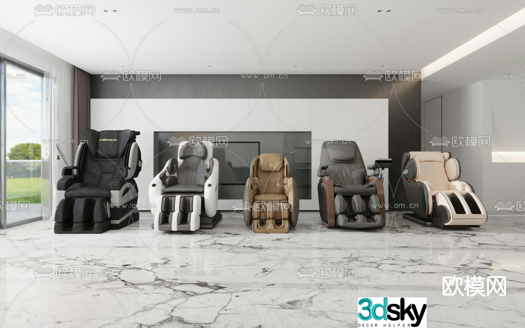 Leisure massage chair smart massage chair 3d model