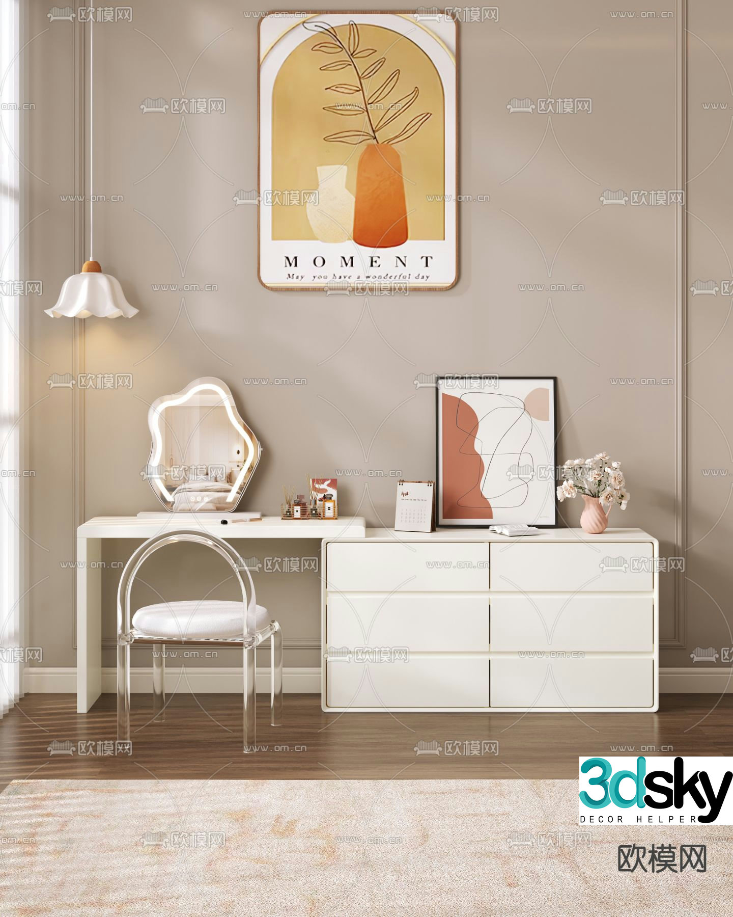 Dressing table 3d model