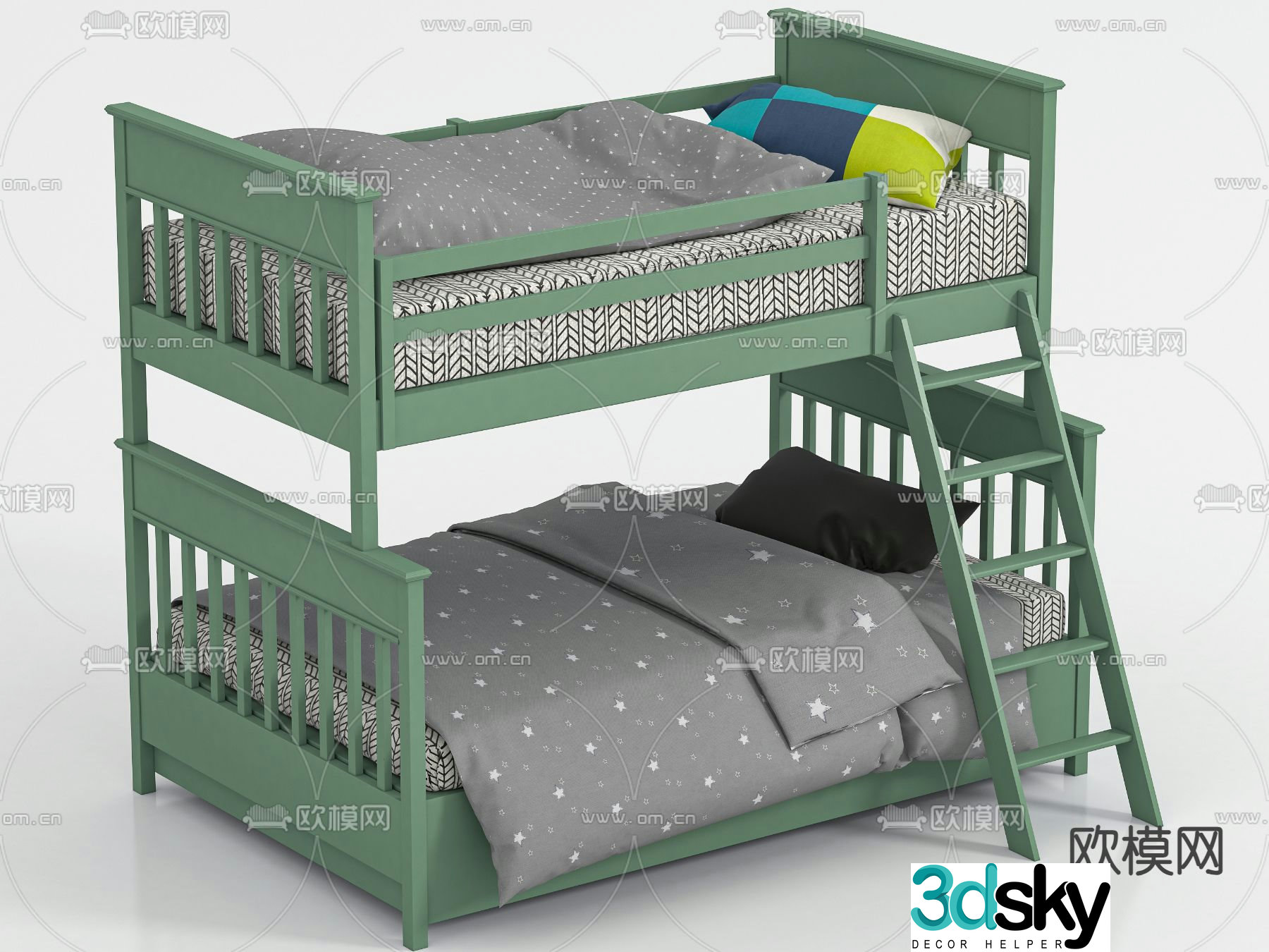 Bunk bed bunk bed bunk bed 3d model