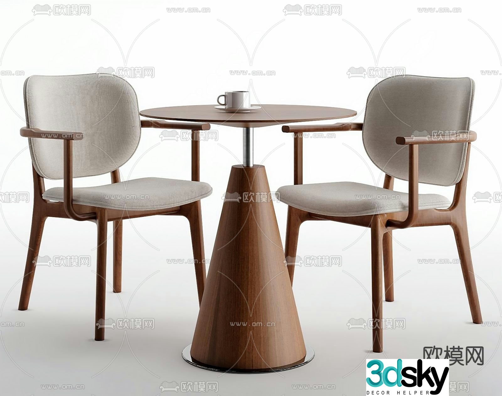Leisure tables and chairs Negotiation tables and chairs 3d model