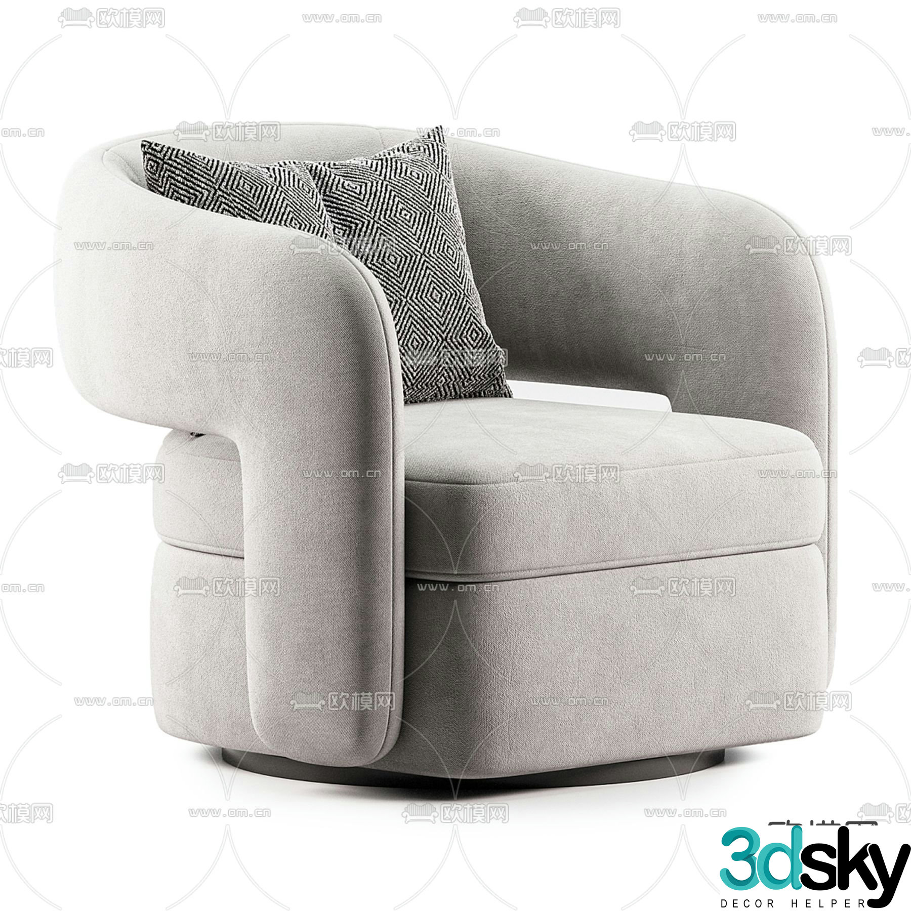 COUPE single sofa 3d model