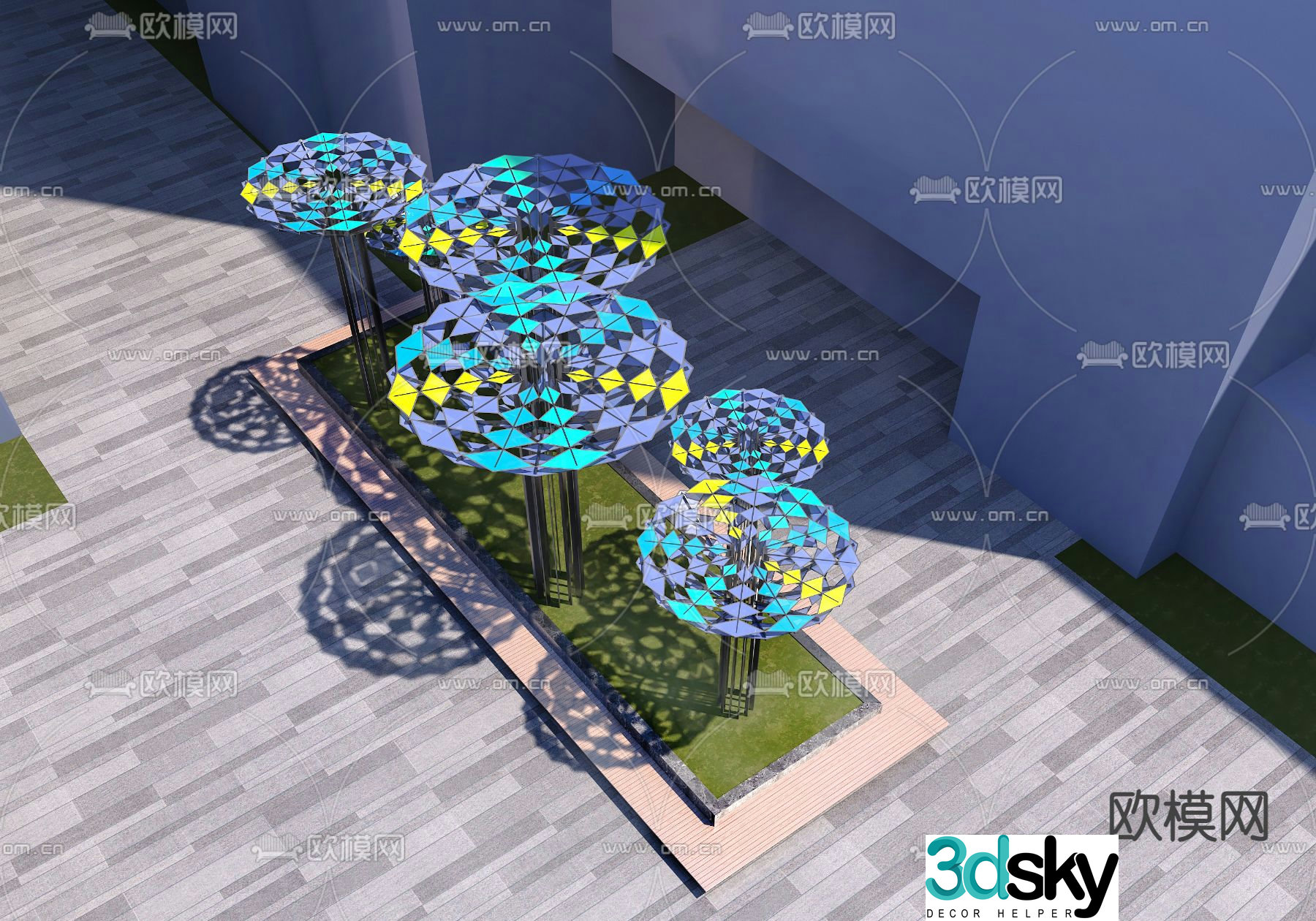 Urban sculpture sketch 3D model