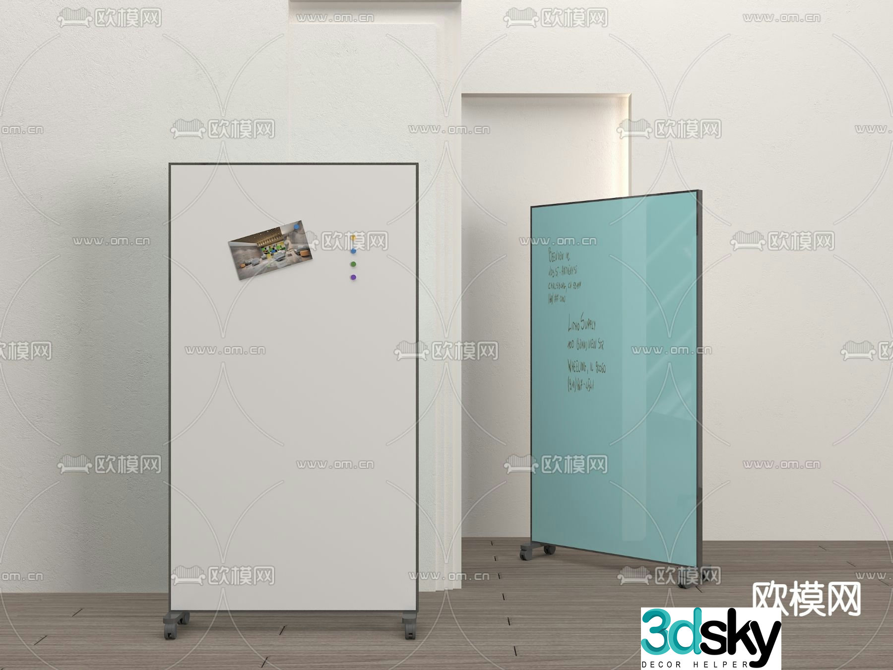 Writing whiteboard activity whiteboard 3d model