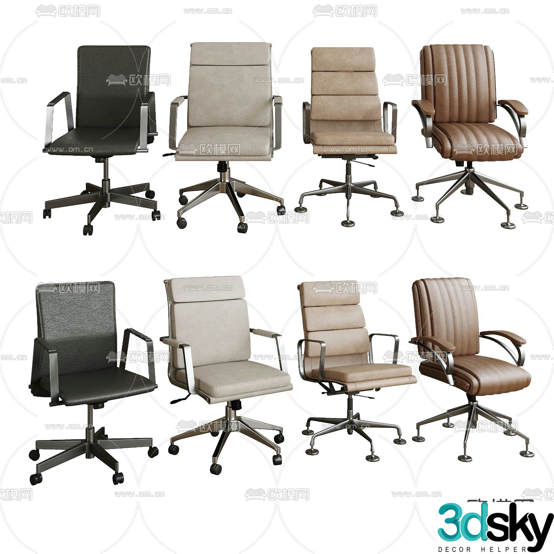 Office chair conference chair 3d model