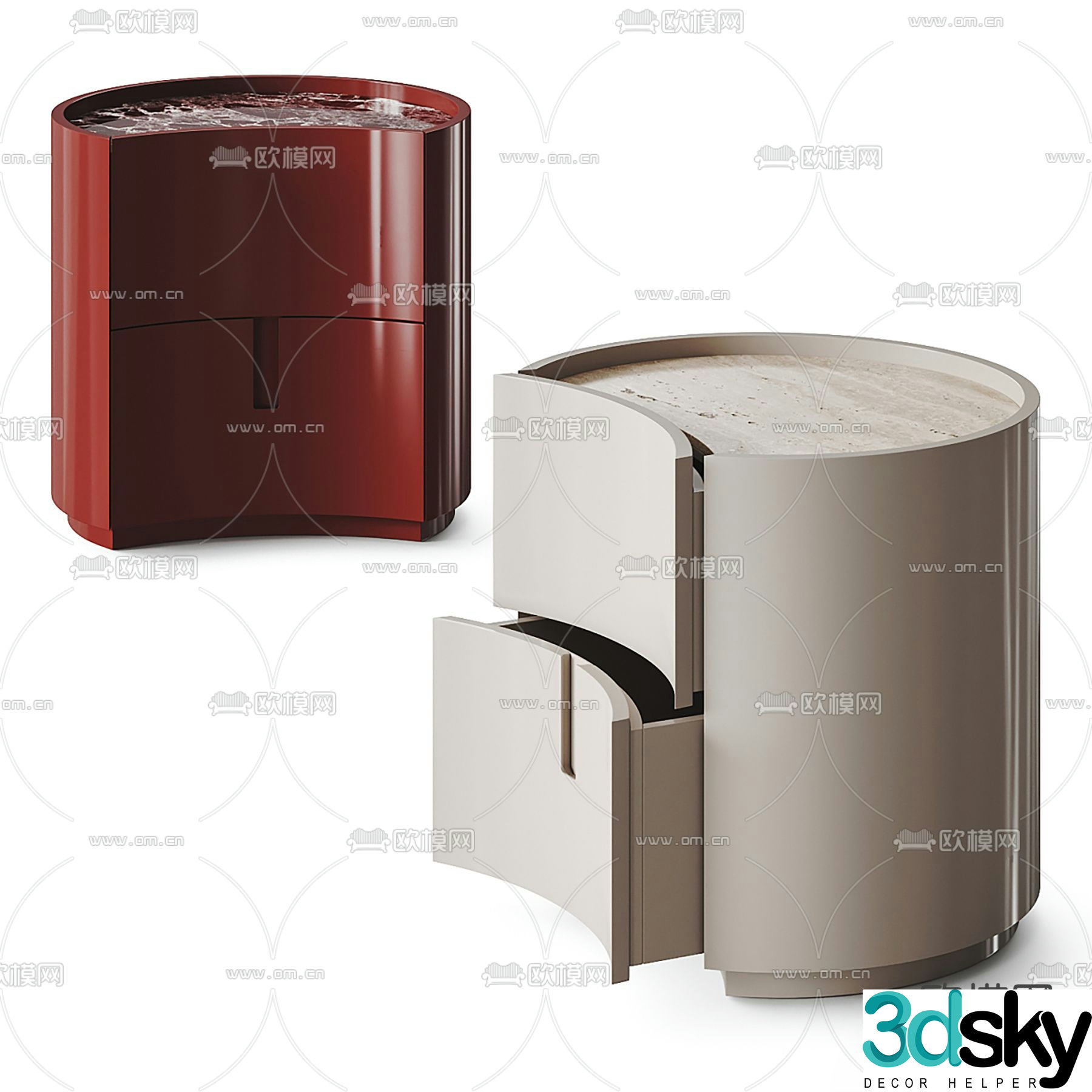 Johnny bedside lamp 3d model