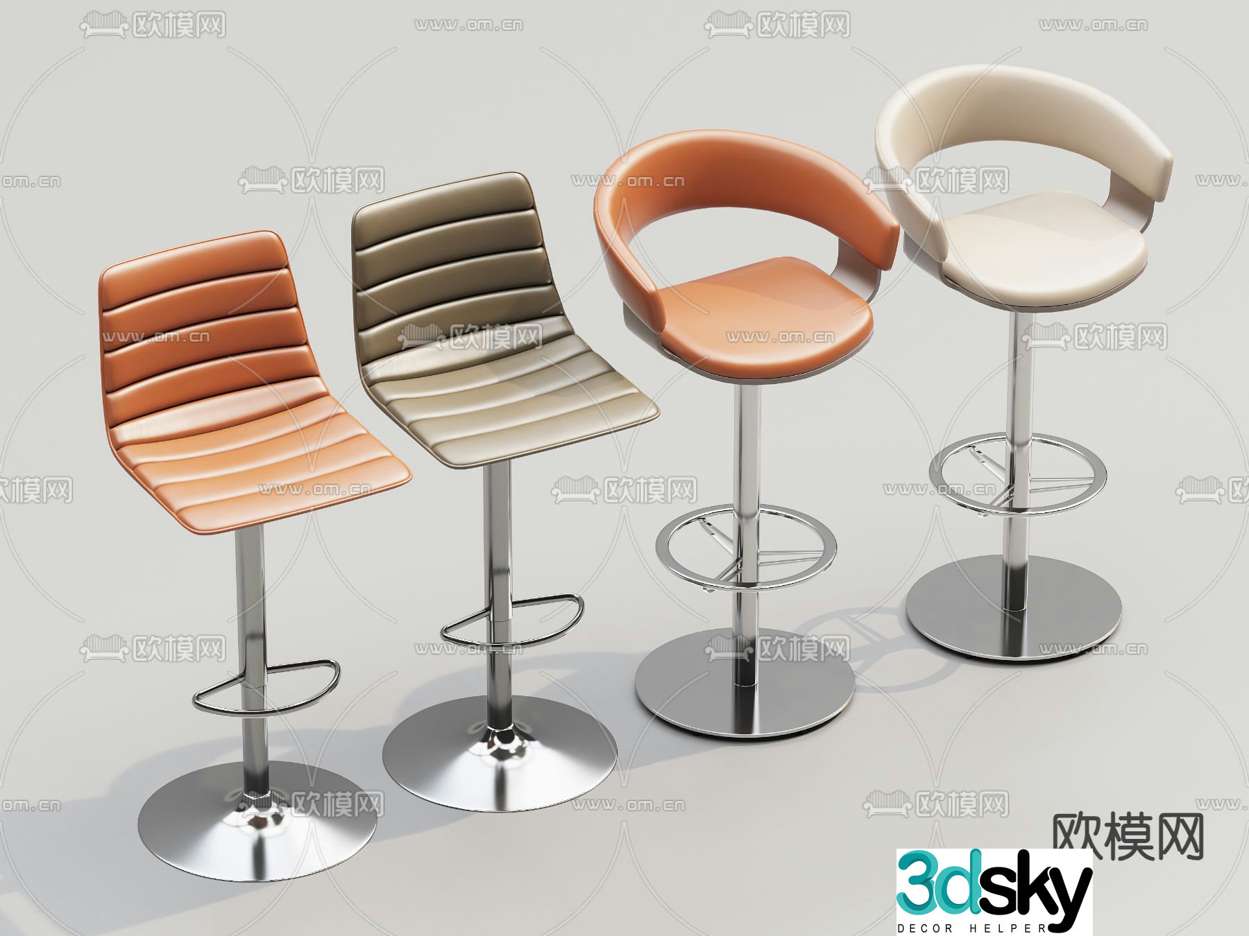 Fashion bar chair bar chair 3d model