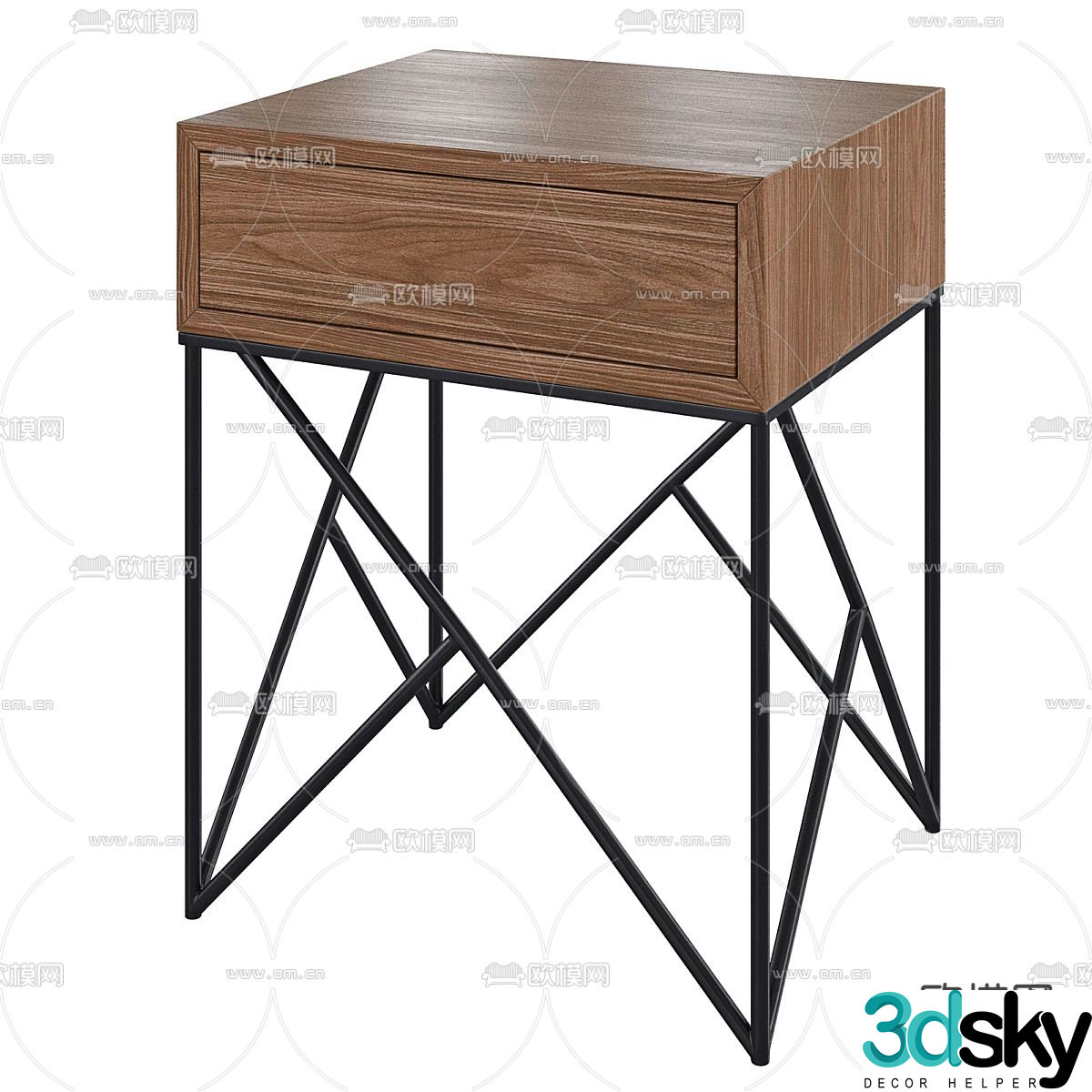 bedside table 3d model