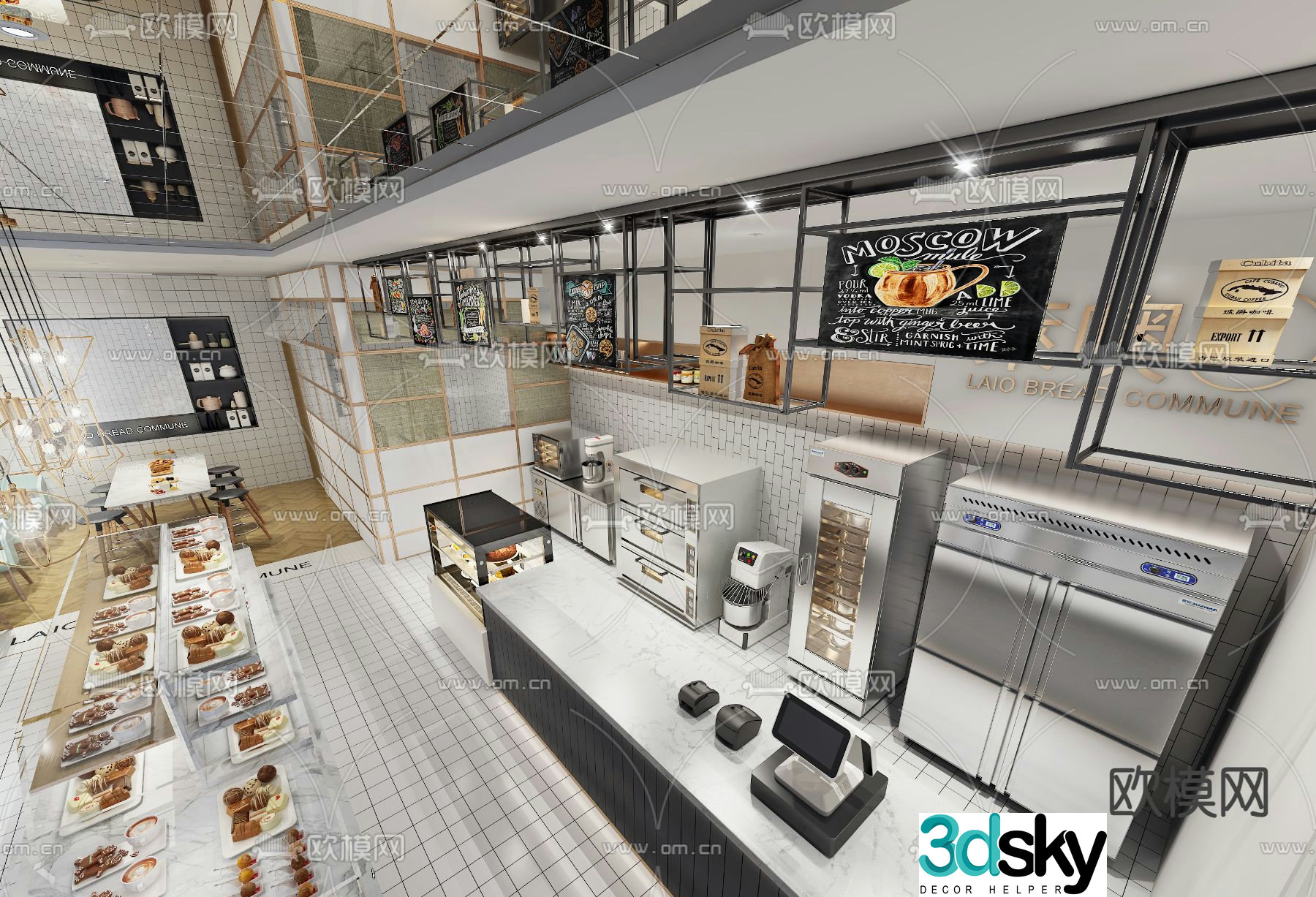 bakery dessert shop 3d model
