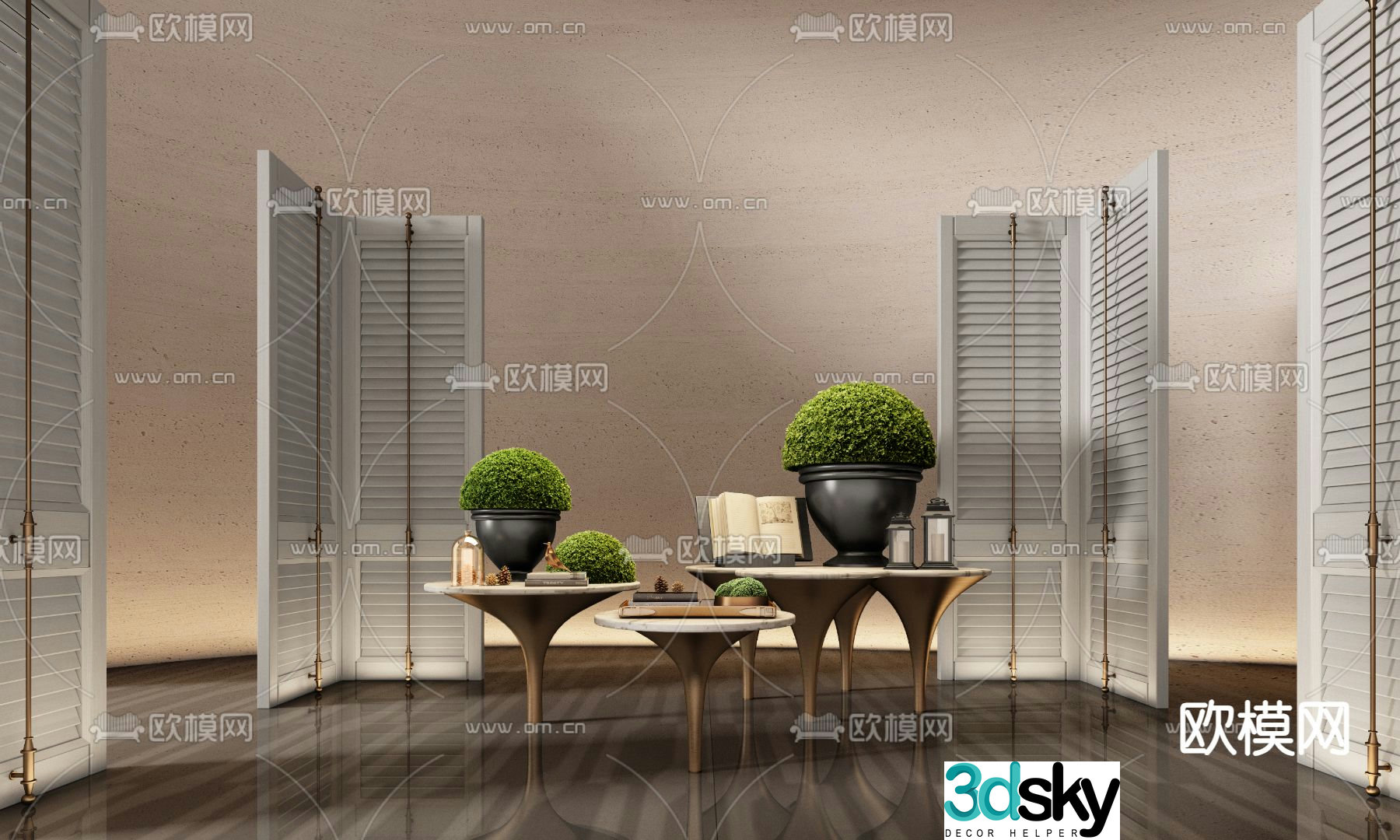 CCD Hotel end viewing platform 3D model