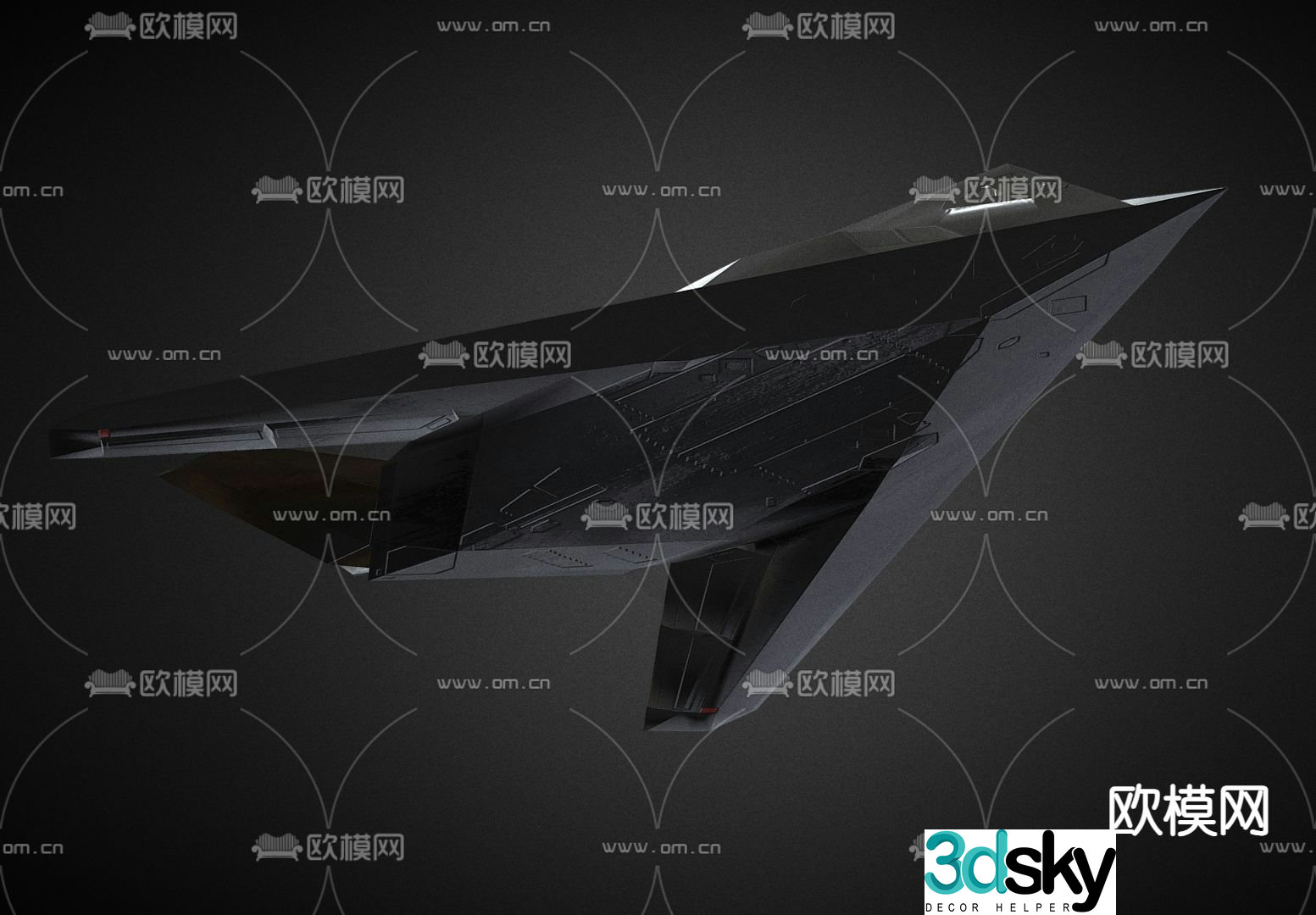 bomber military aircraft 3d model