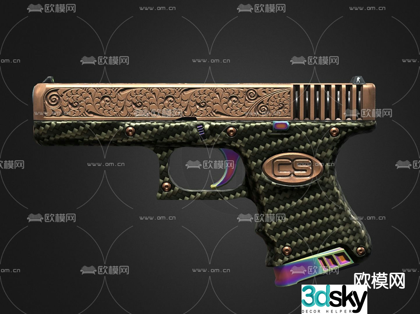 Children’s toys toy pistol 3d model