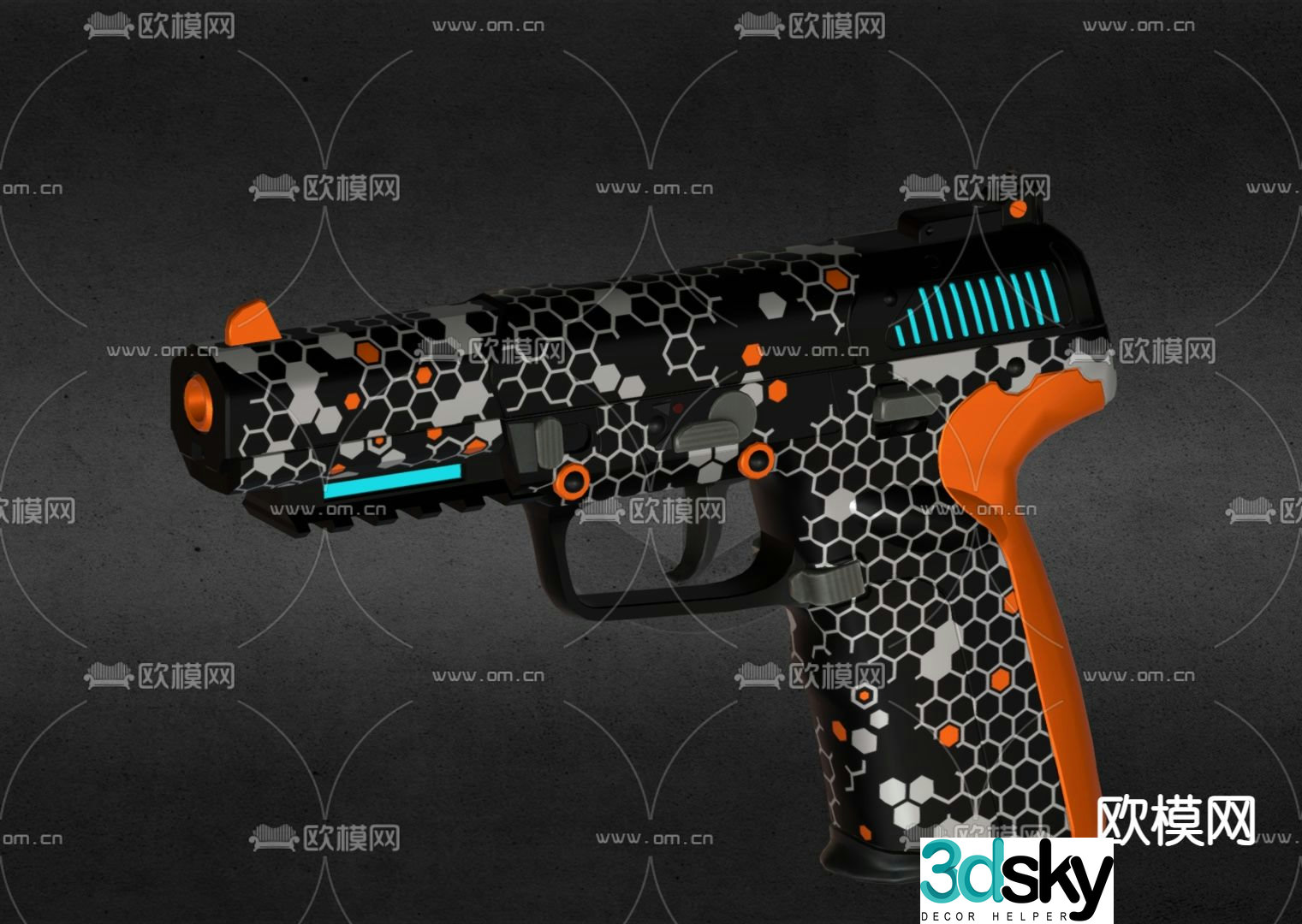 Children’s toys toy pistol 3d model