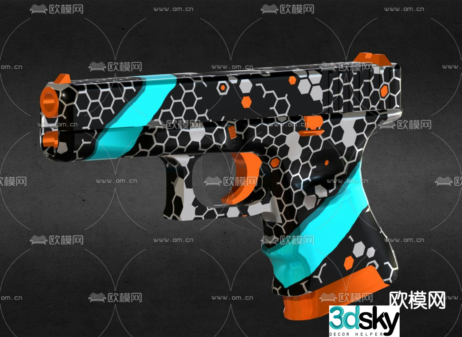 Children’s toys toy pistol 3d model