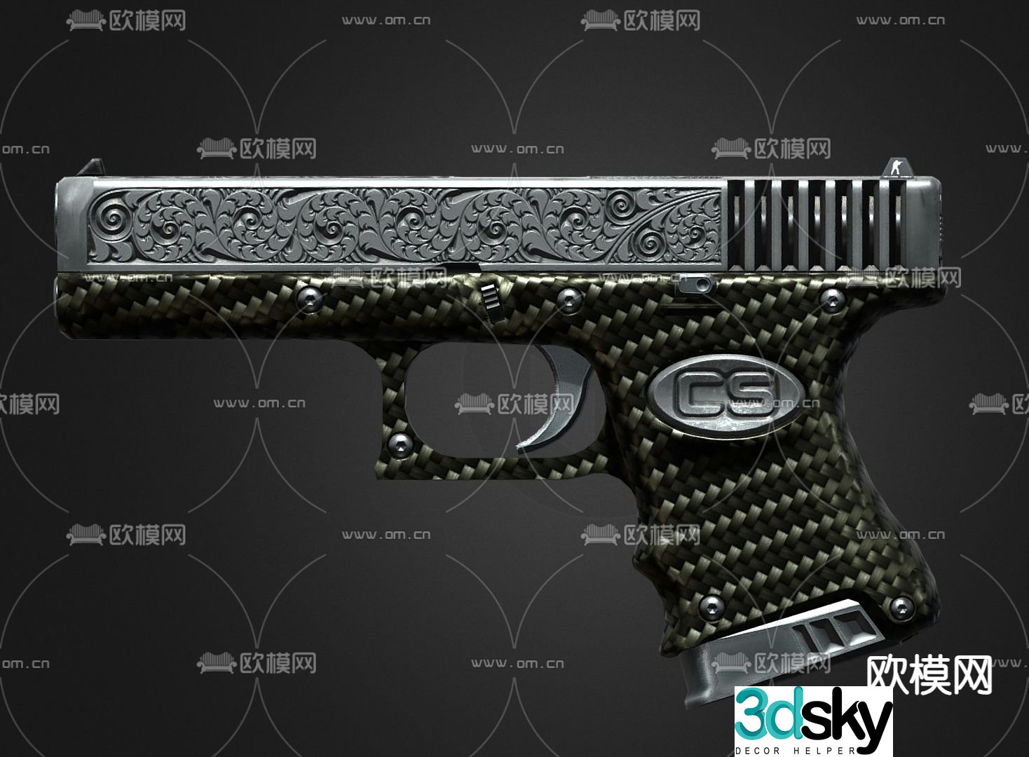 Children’s toys toy pistol 3d model