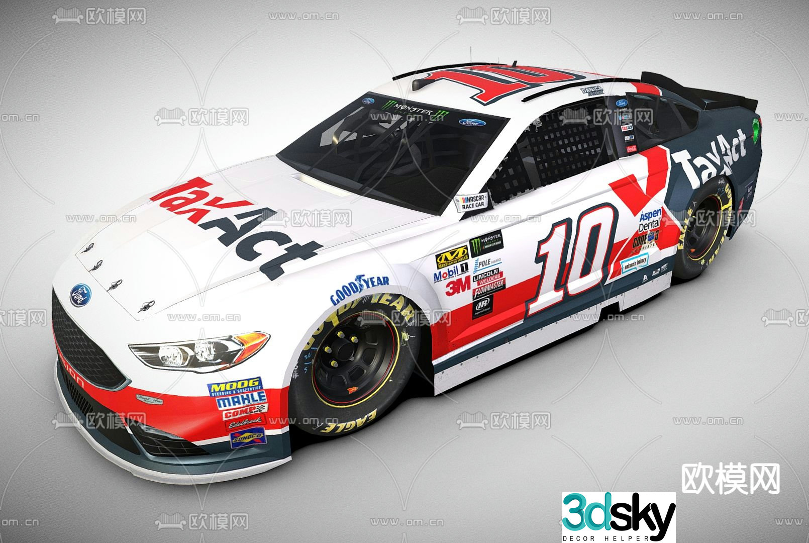 Cool racing professional racing 3d model