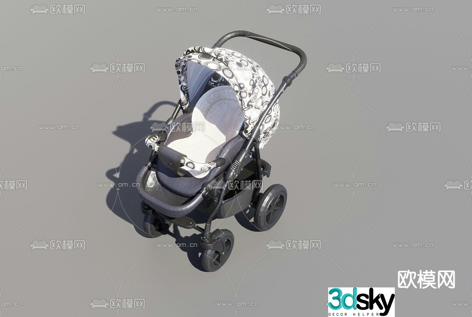 stroller stroller stroller 3d model