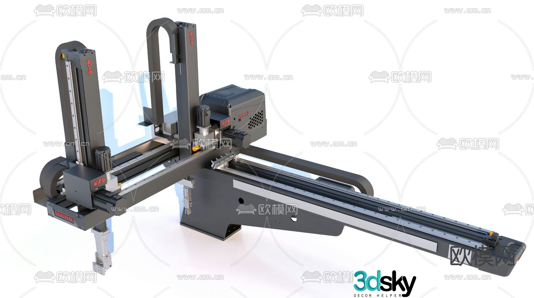 Industrial machinery industrial equipment factory equipment 3d model