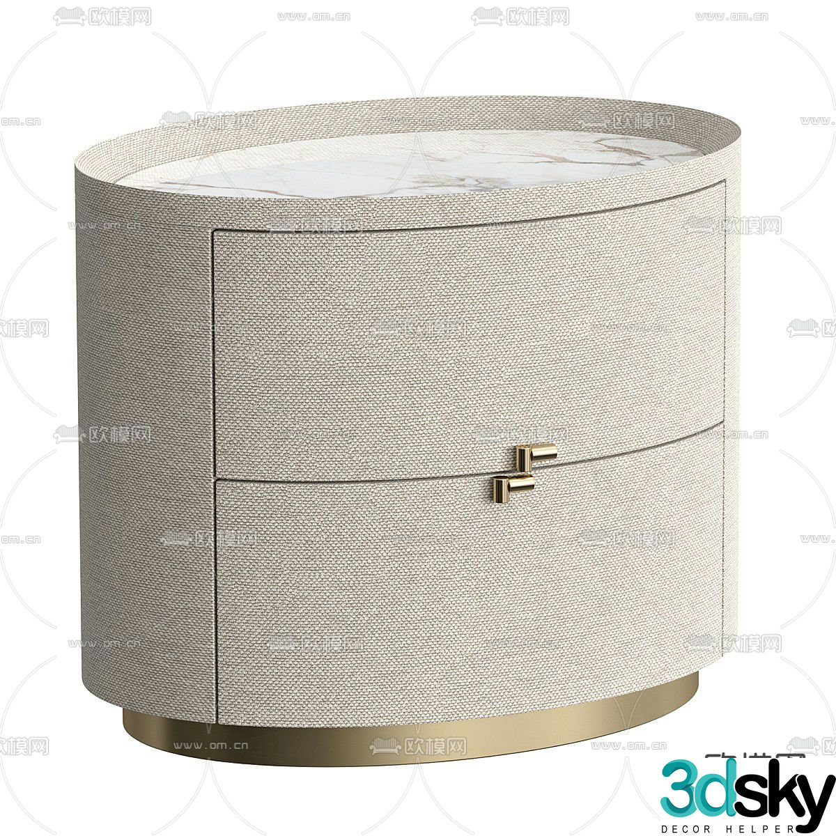 MIRA bedside table 3d model