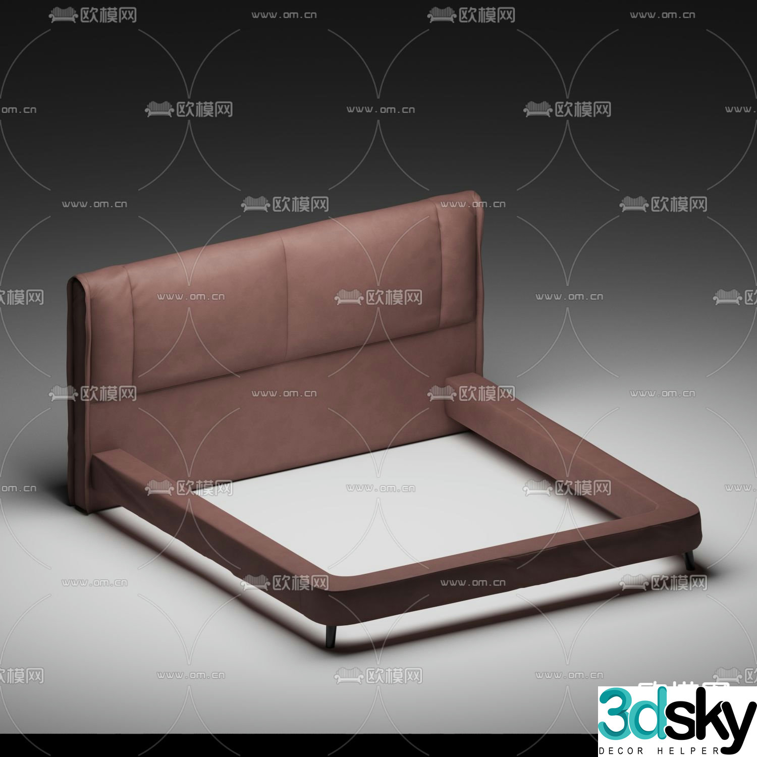 bed bed frame 3d model